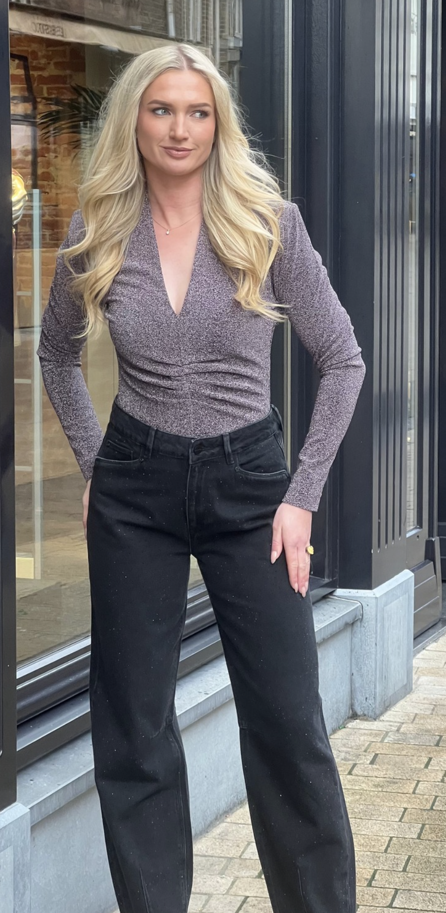 Healey Lurex Body Top