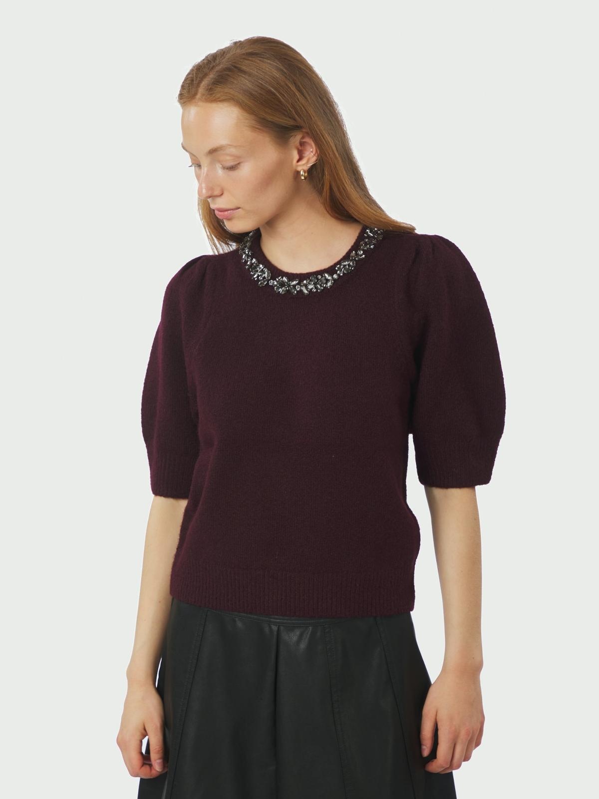 Neo Noir Maia Stone Knit Blouse