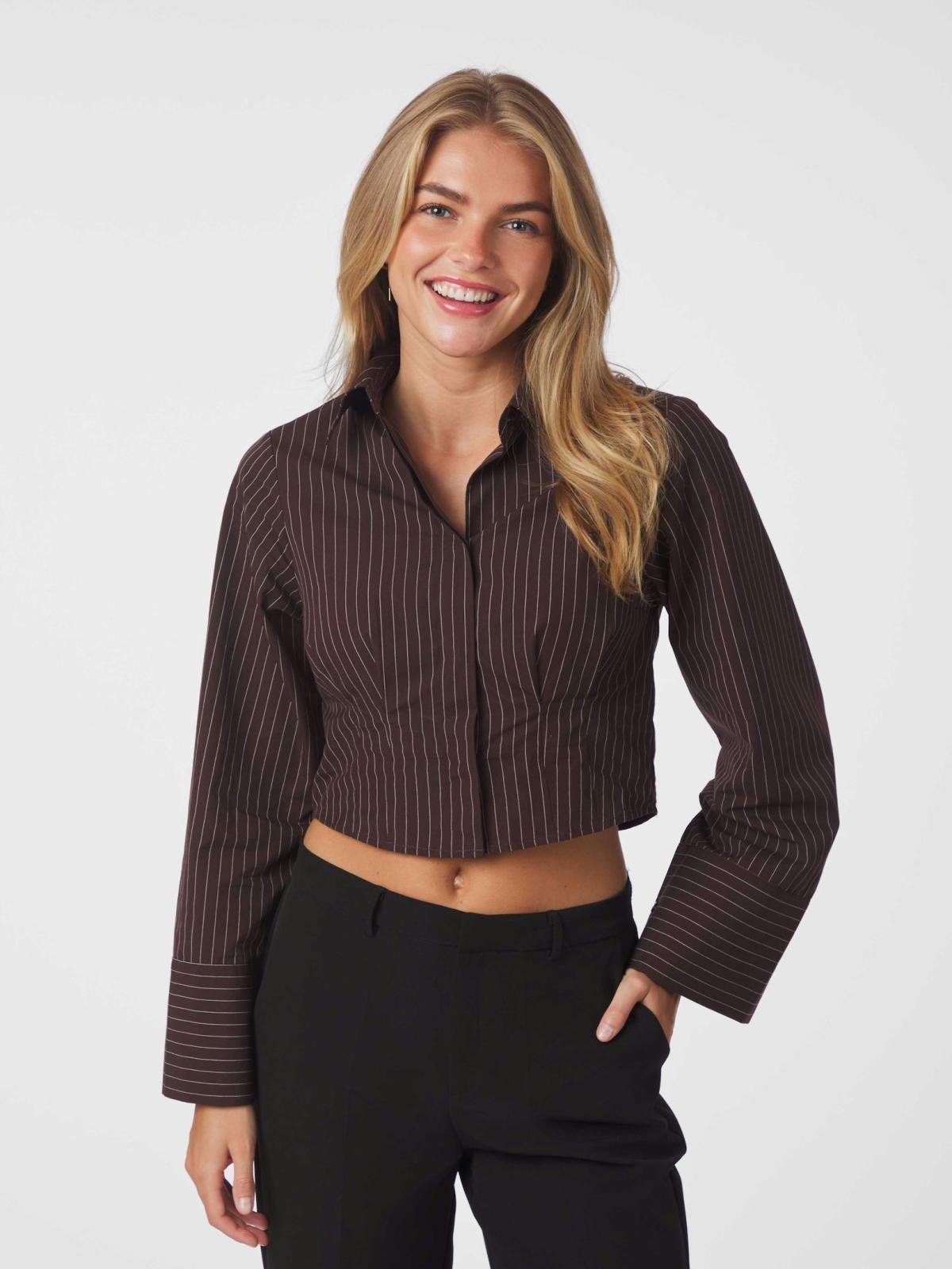 Neo Noir Frost Striped Shirt