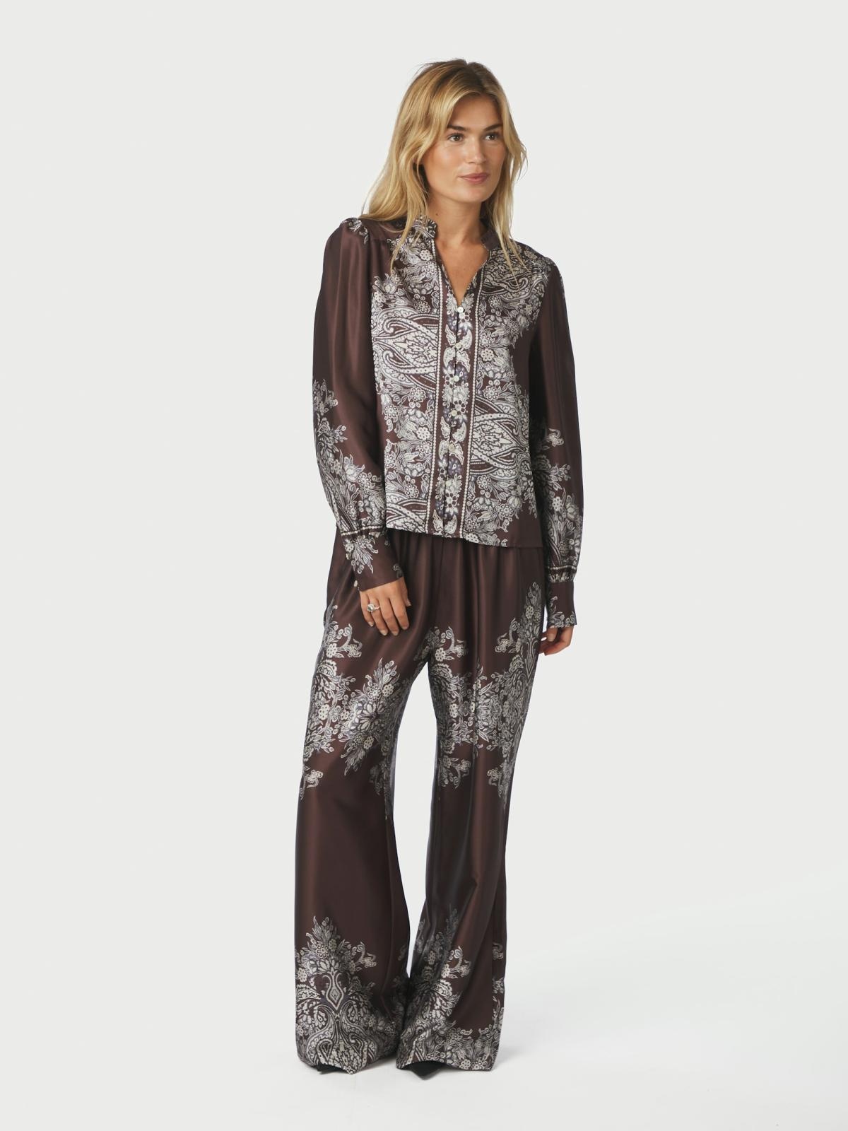 Massima Paisley Border Blouse
