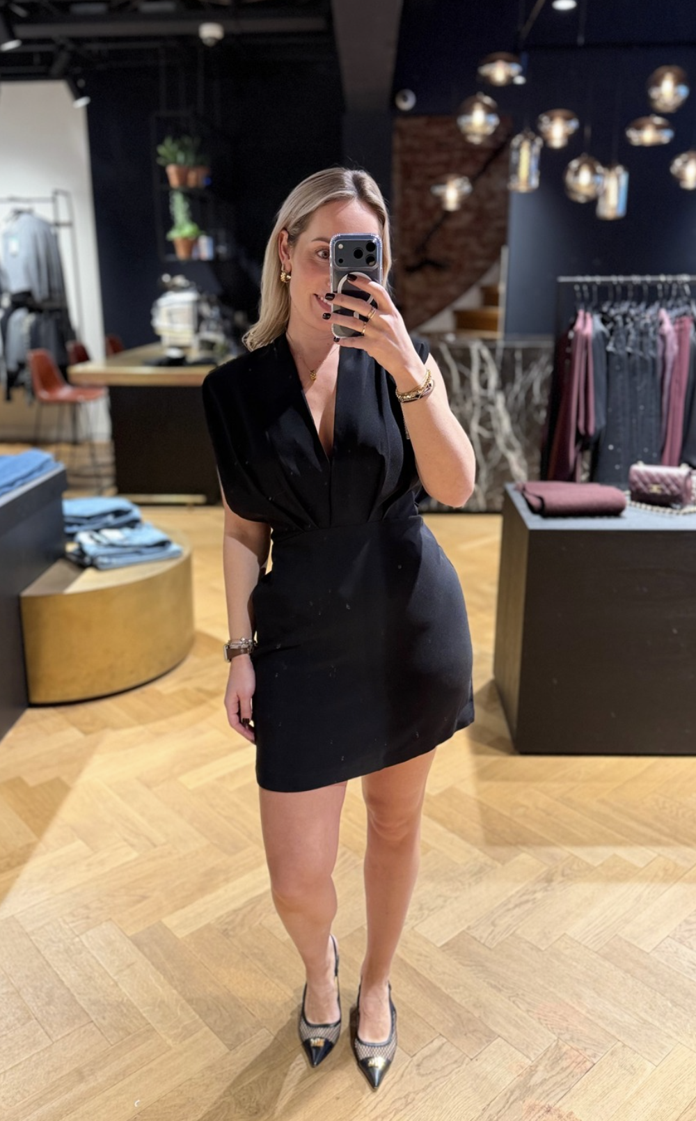 HL10040 l'egance Crop Drape Dress