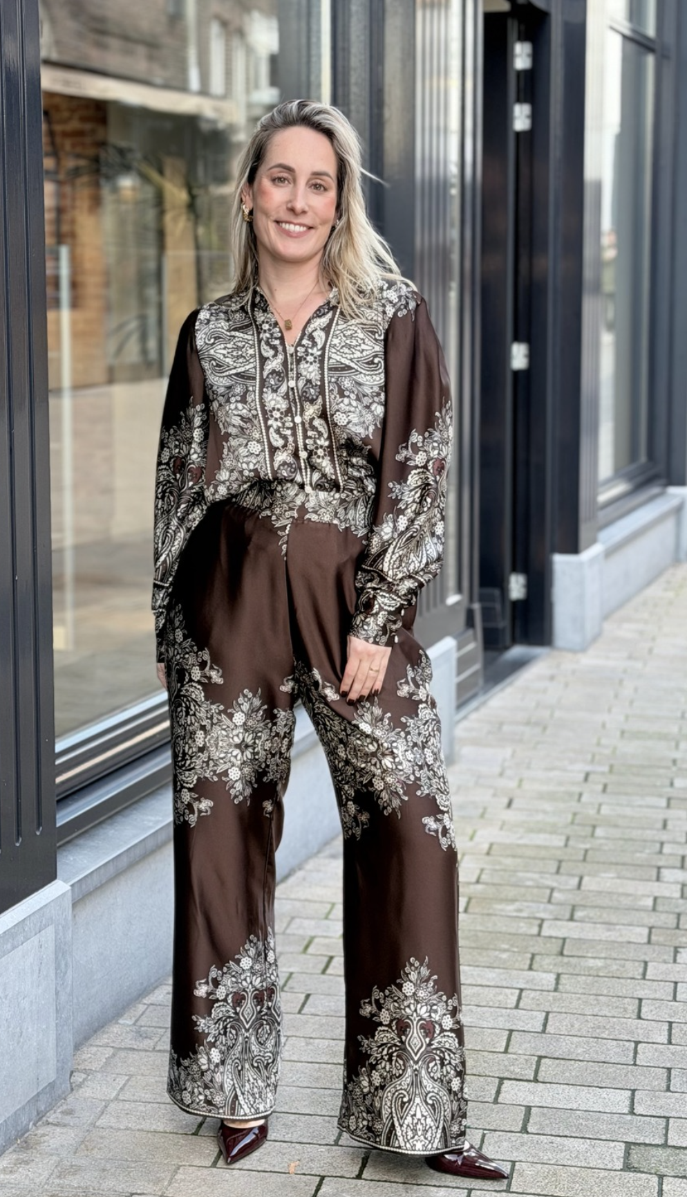 Massima Paisley Border Blouse