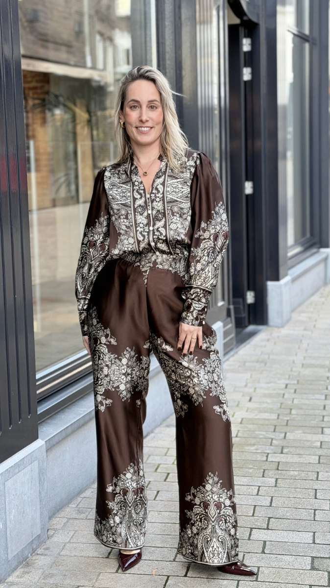 Lunet Paisley Border Pants