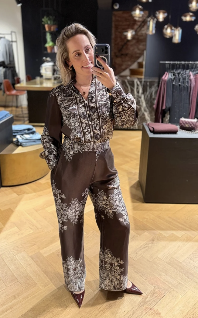 Lunet Paisley Border Pants