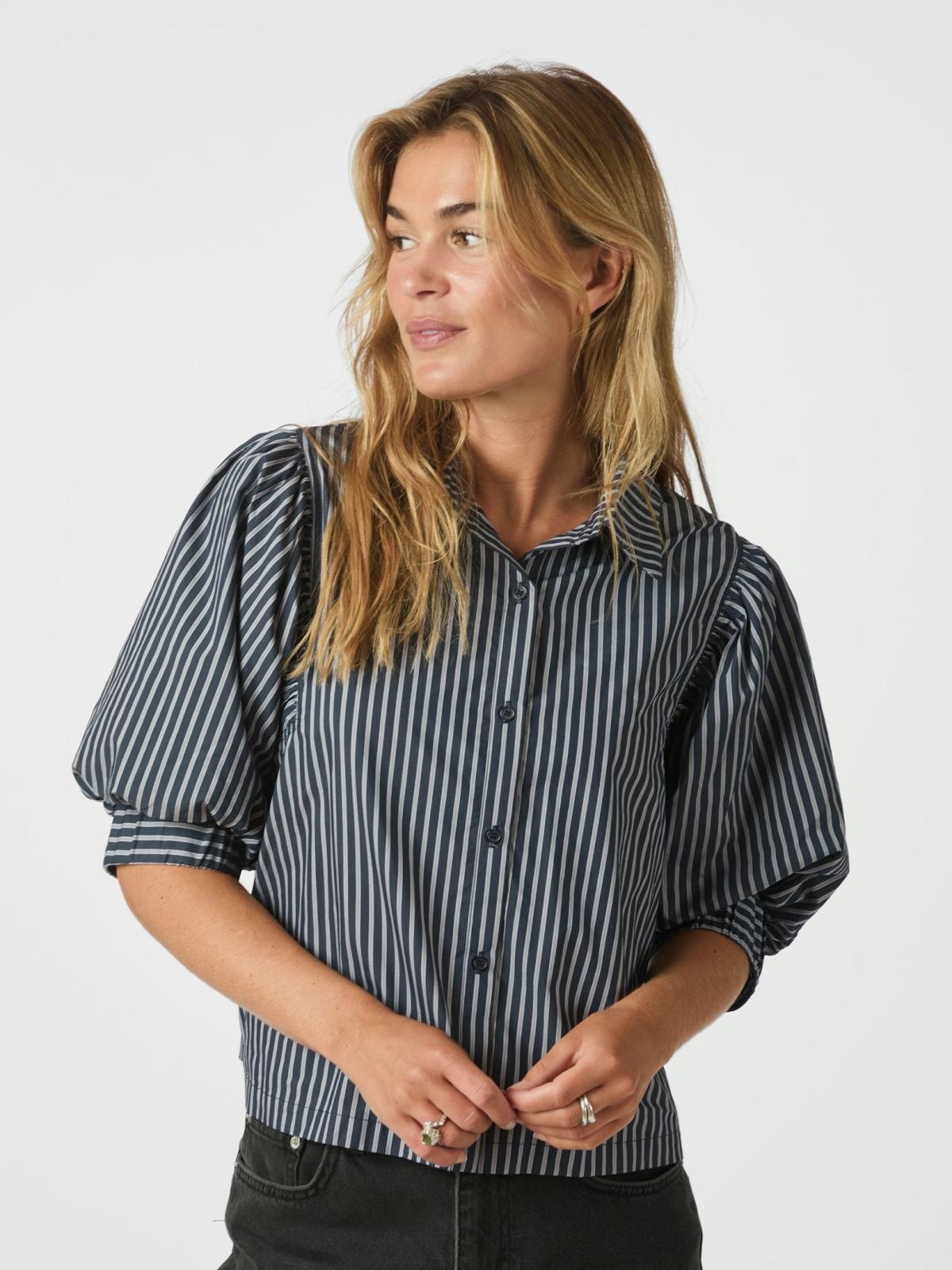 Neo Noir Etta Stripe Shirt