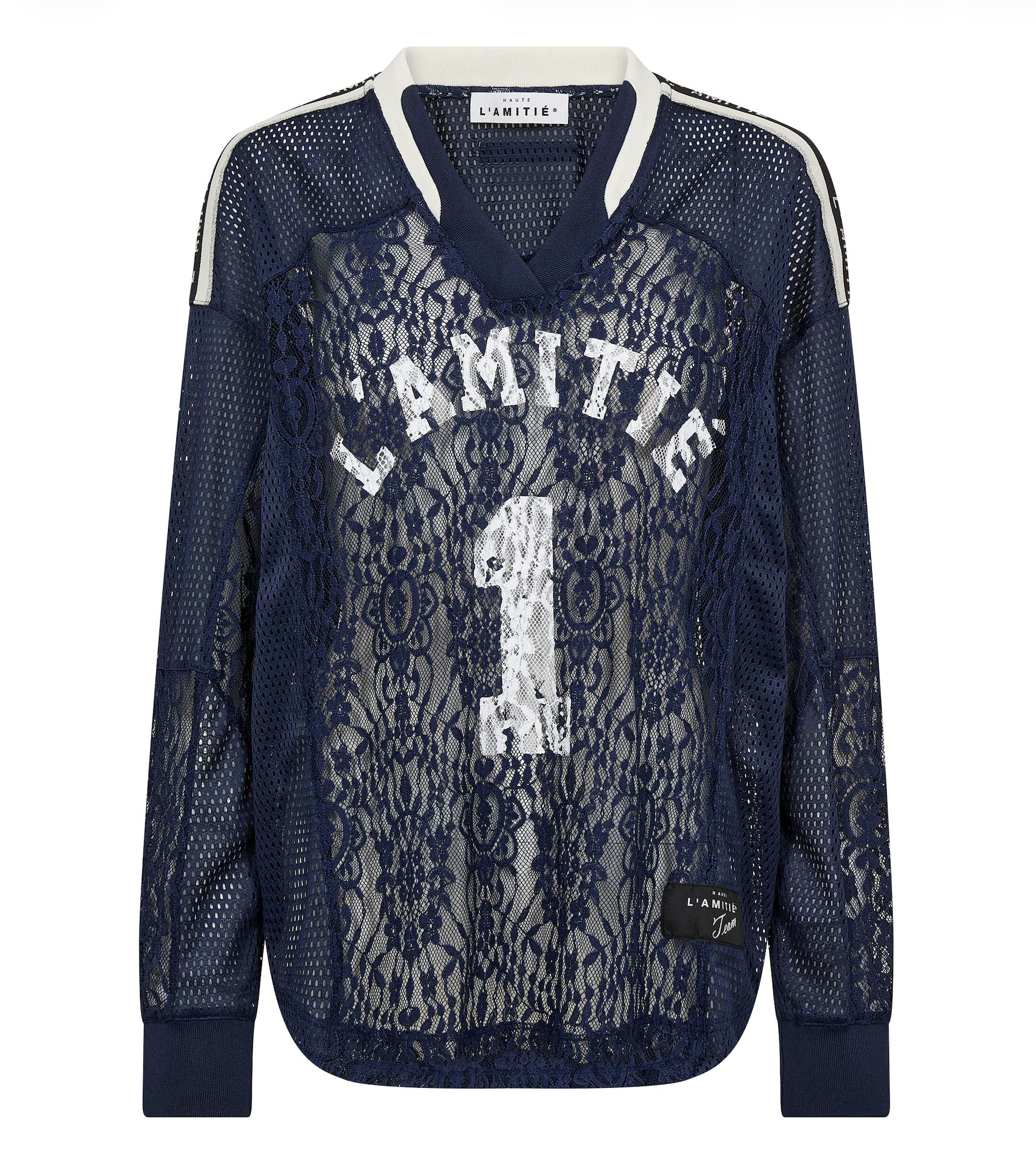 Lace Football V-Blouse