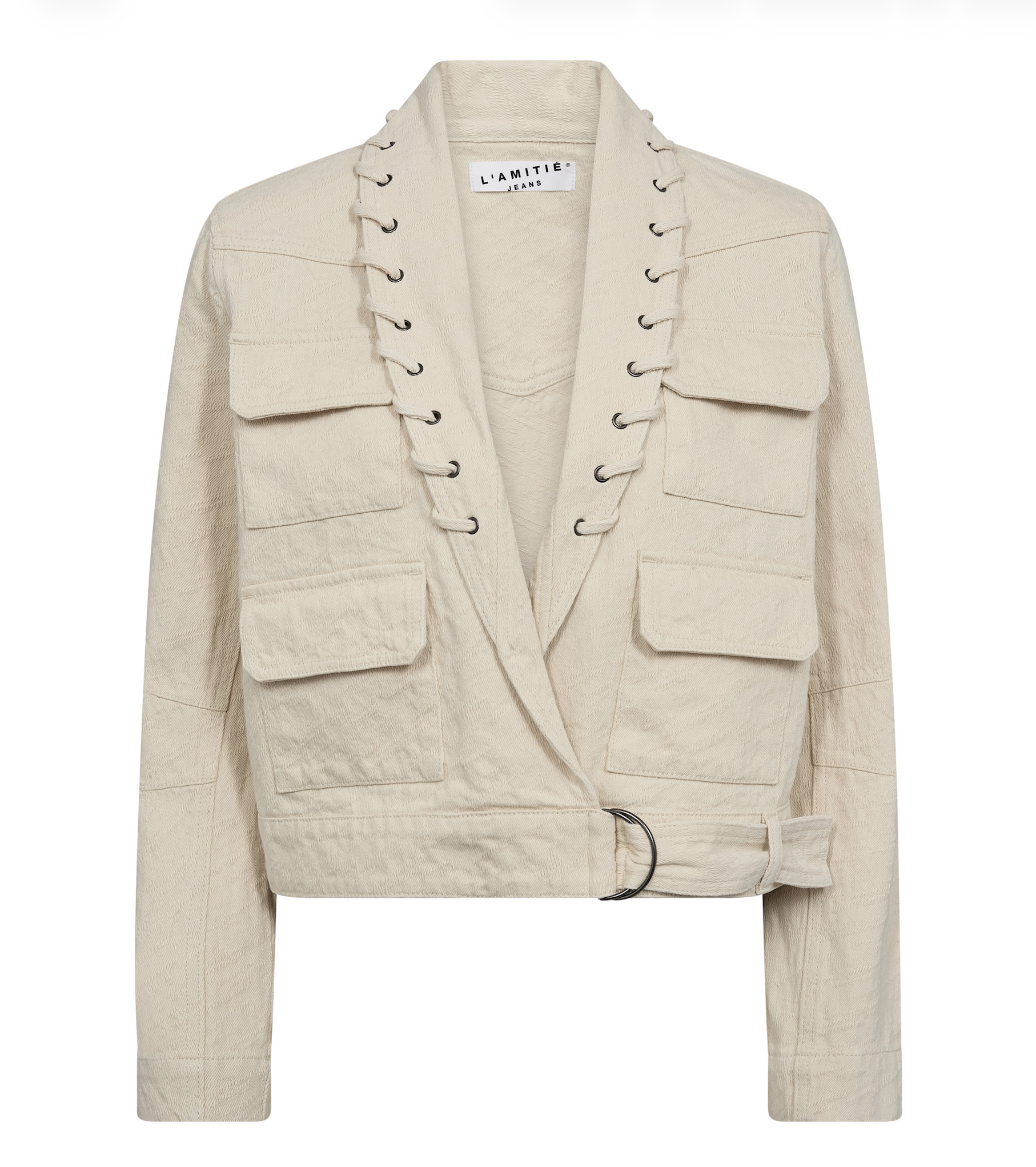 Pielle Structure Crop Jacket