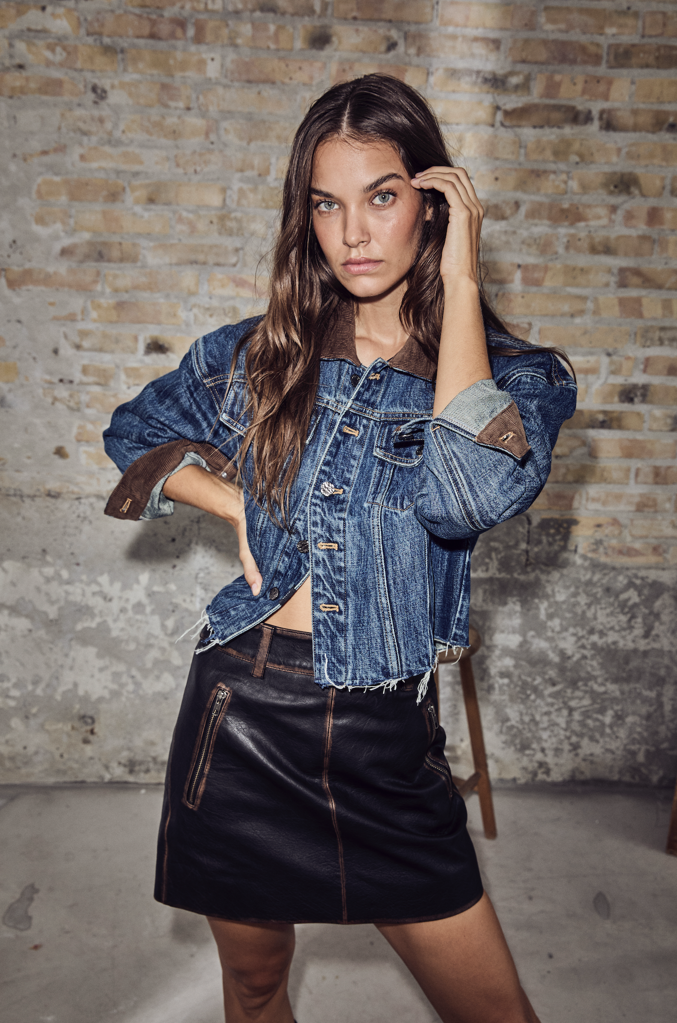 Denize Crop Denim Jacket