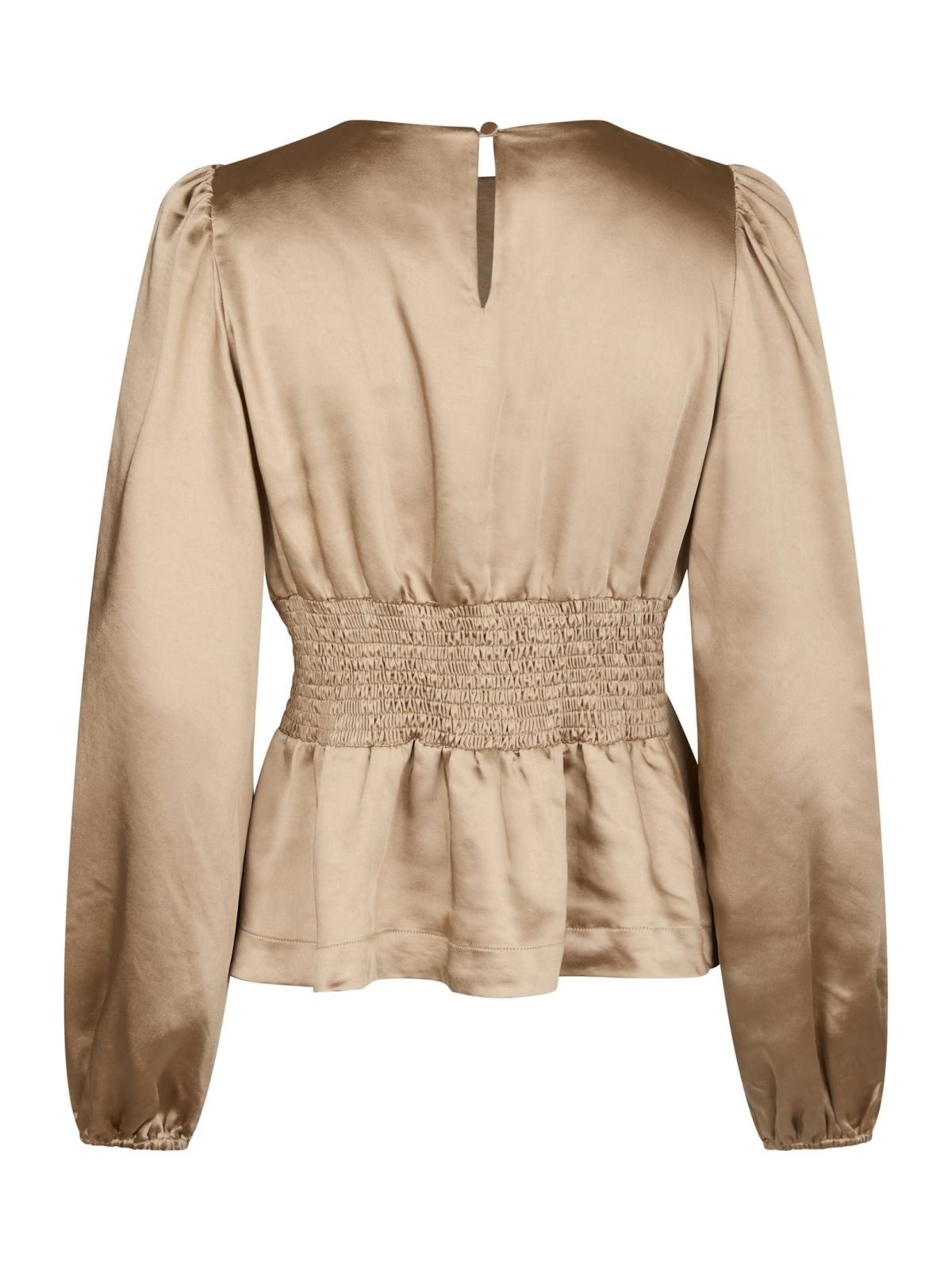 Vanya Crushed Sateen Blouse