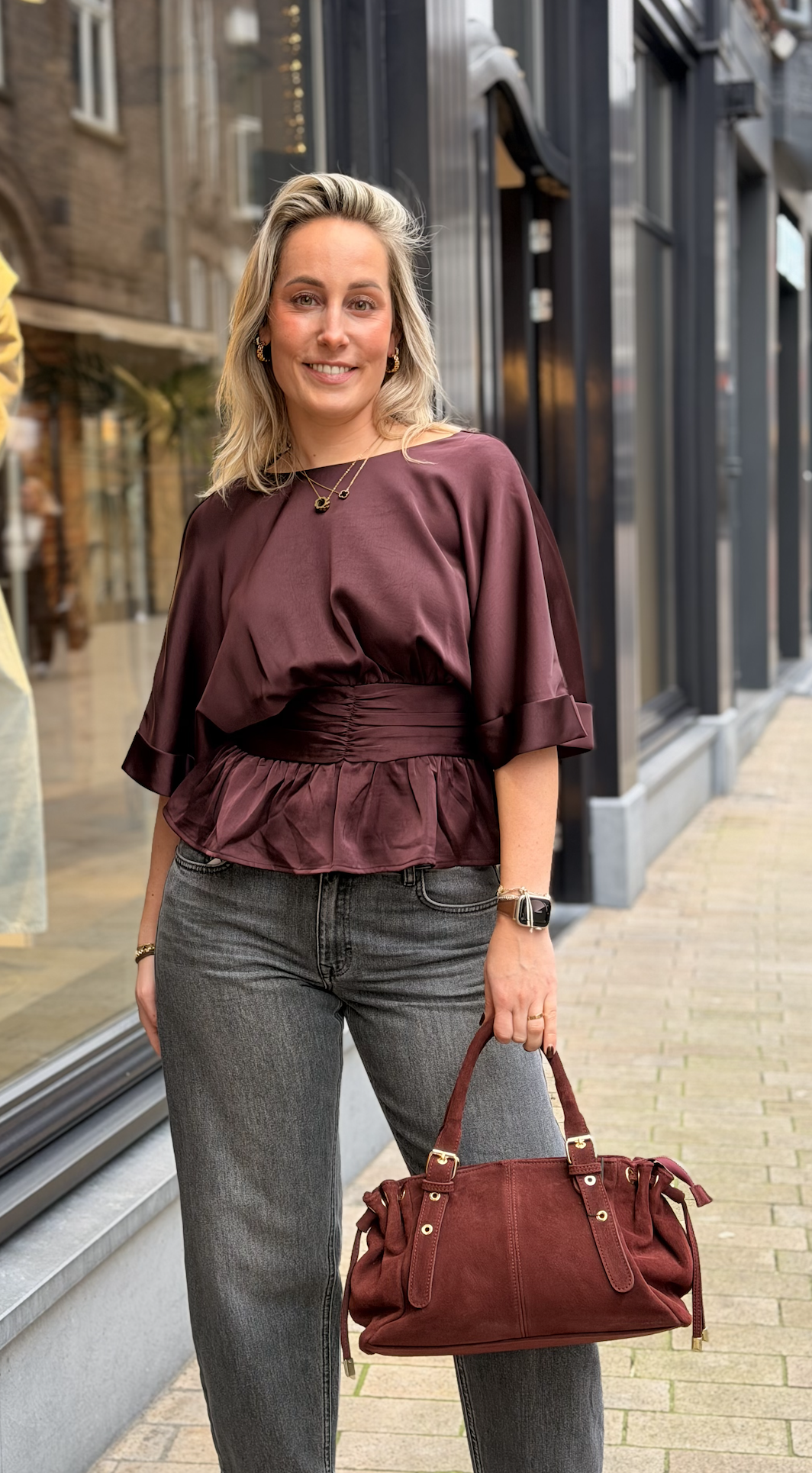Annegret Heavy Sateen Blouse