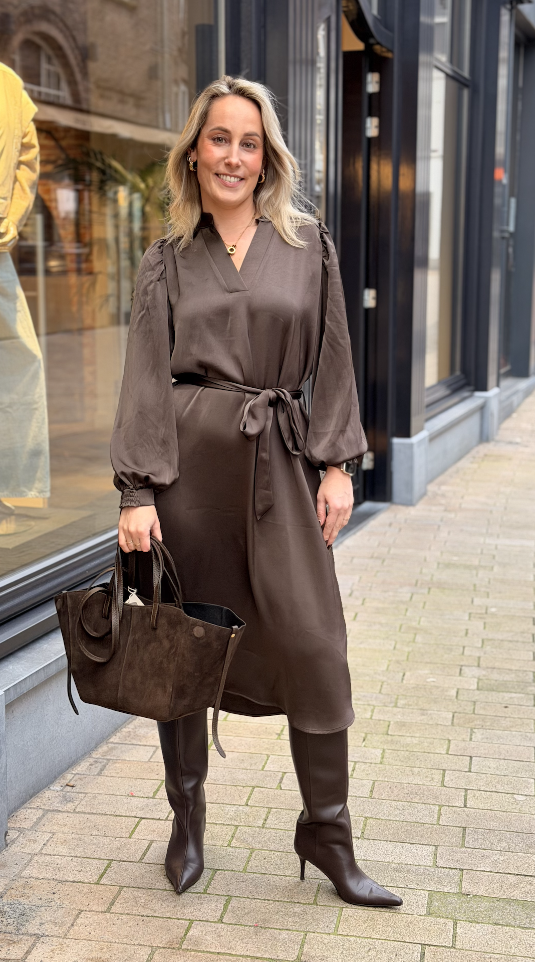 Rolana Heavy Sateen Dress