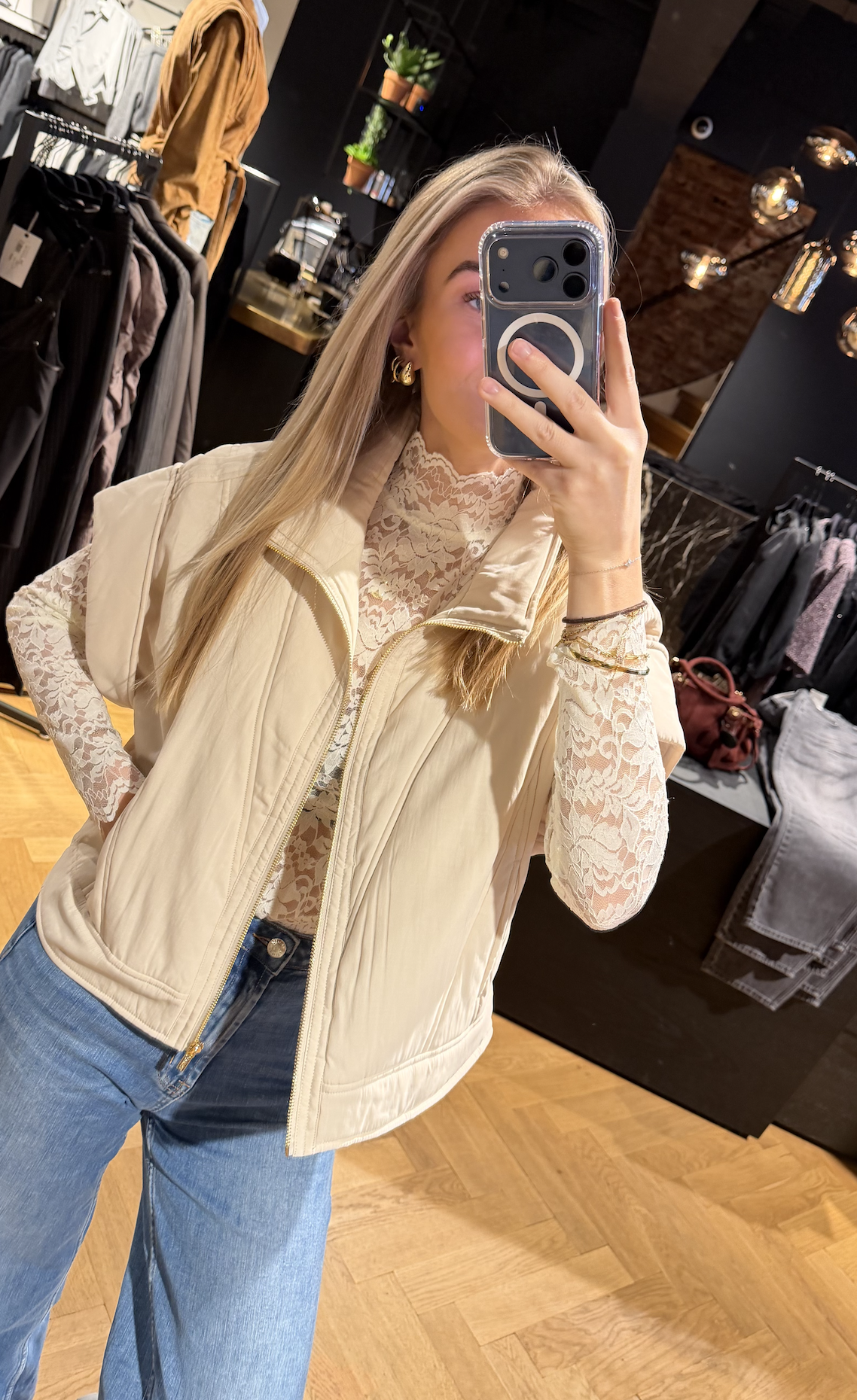 Neo Noir Liza Laceflower Blouse