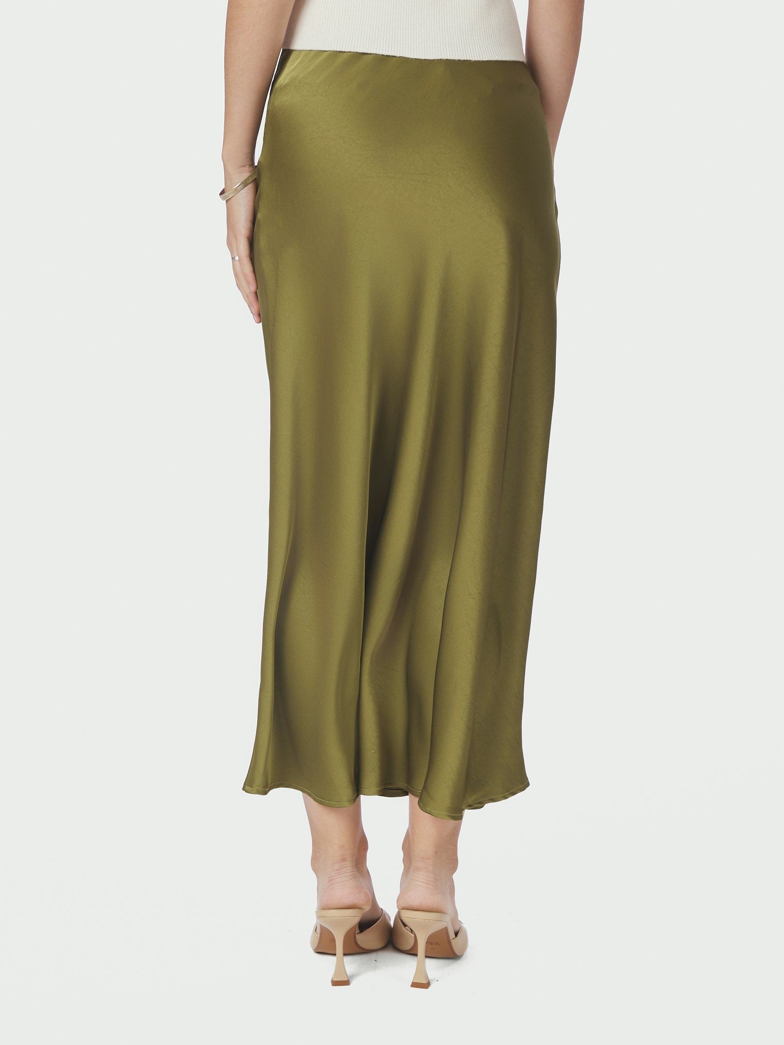 Bovary satin skirt
