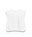 T-shirt cropped padded shoulders
