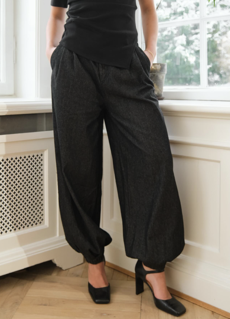 Neo Noir Fayla Denim Balloon Pants