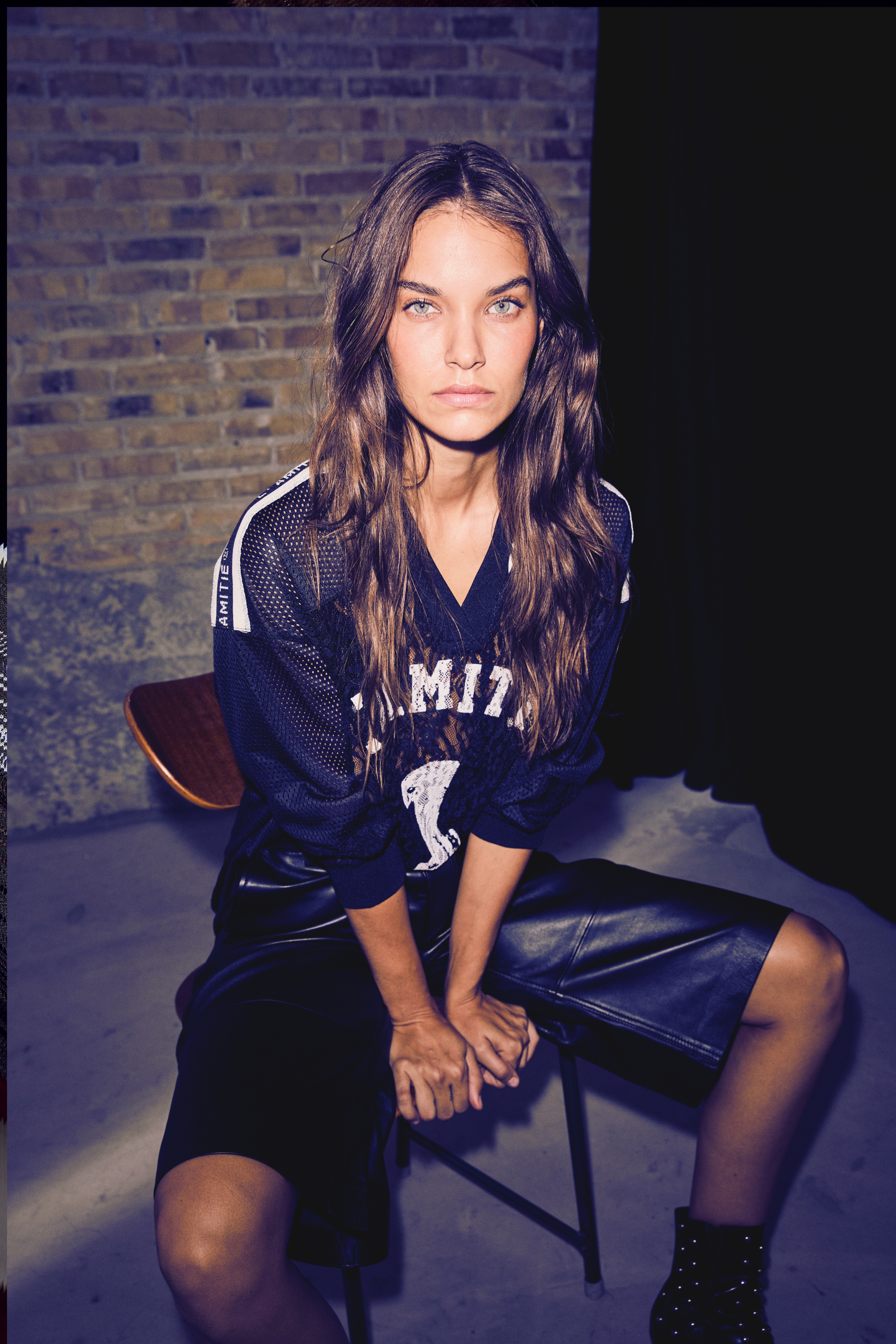 Lace Football V-Blouse