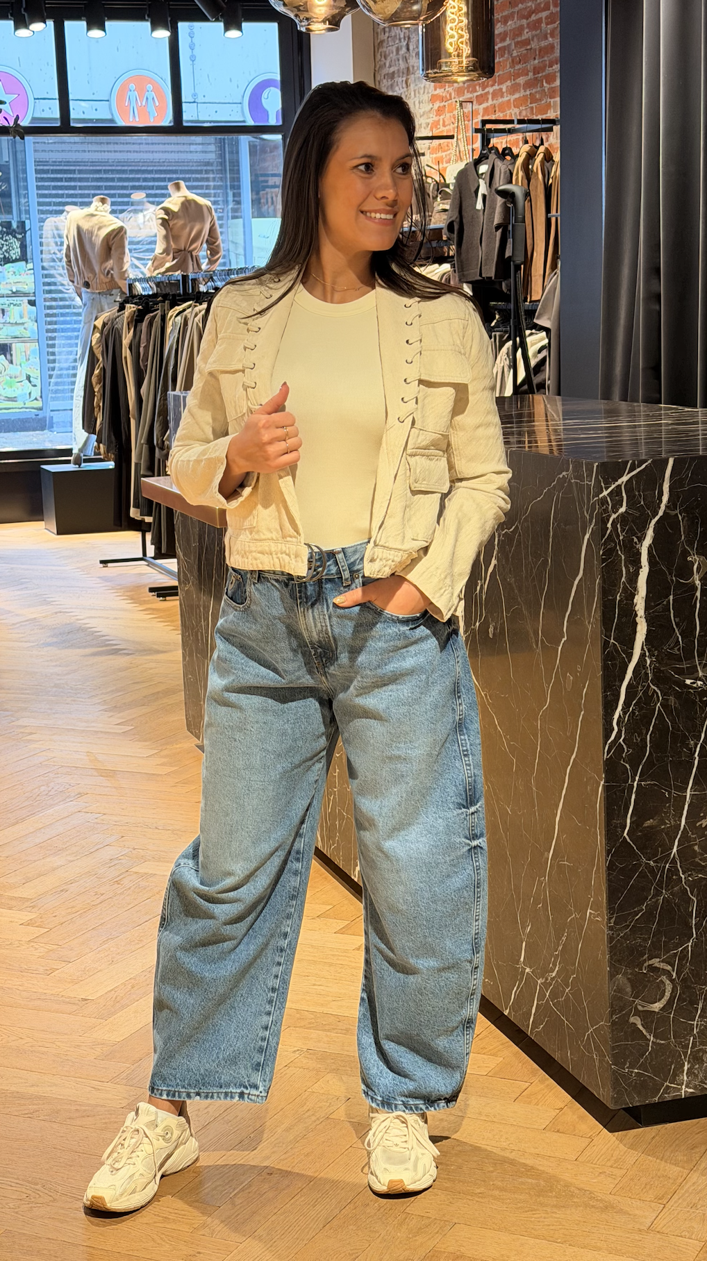 Pielle Structure Crop Jacket