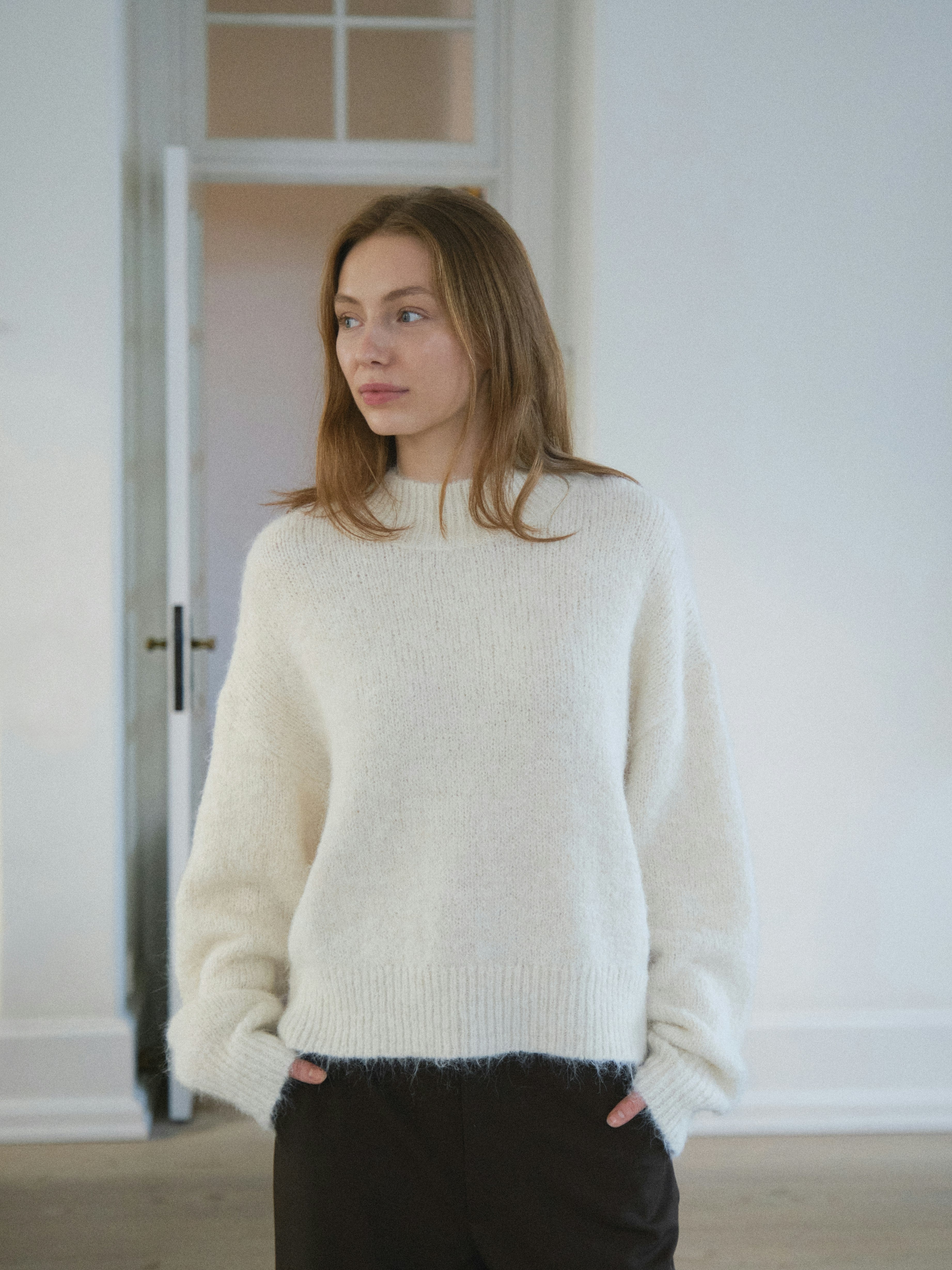 Paulina Fluffy Knit Blouse