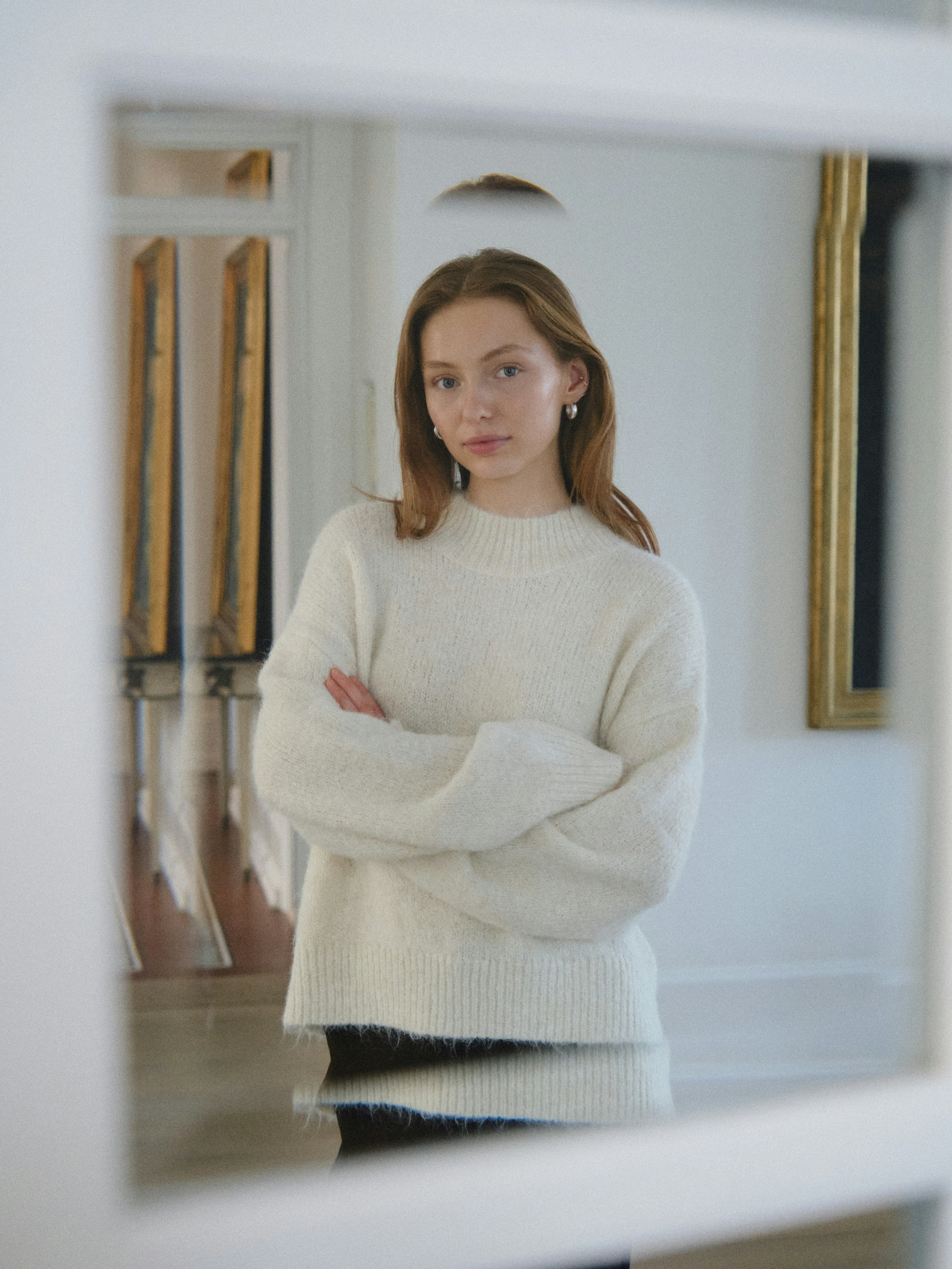 Paulina Fluffy Knit Blouse