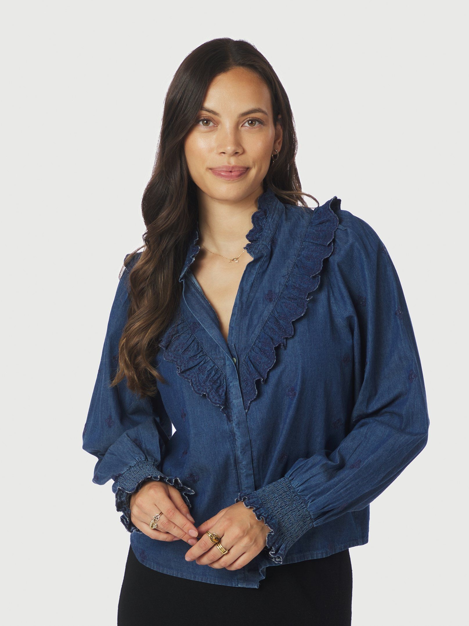 Neo Noir Degas Denim Blouse
