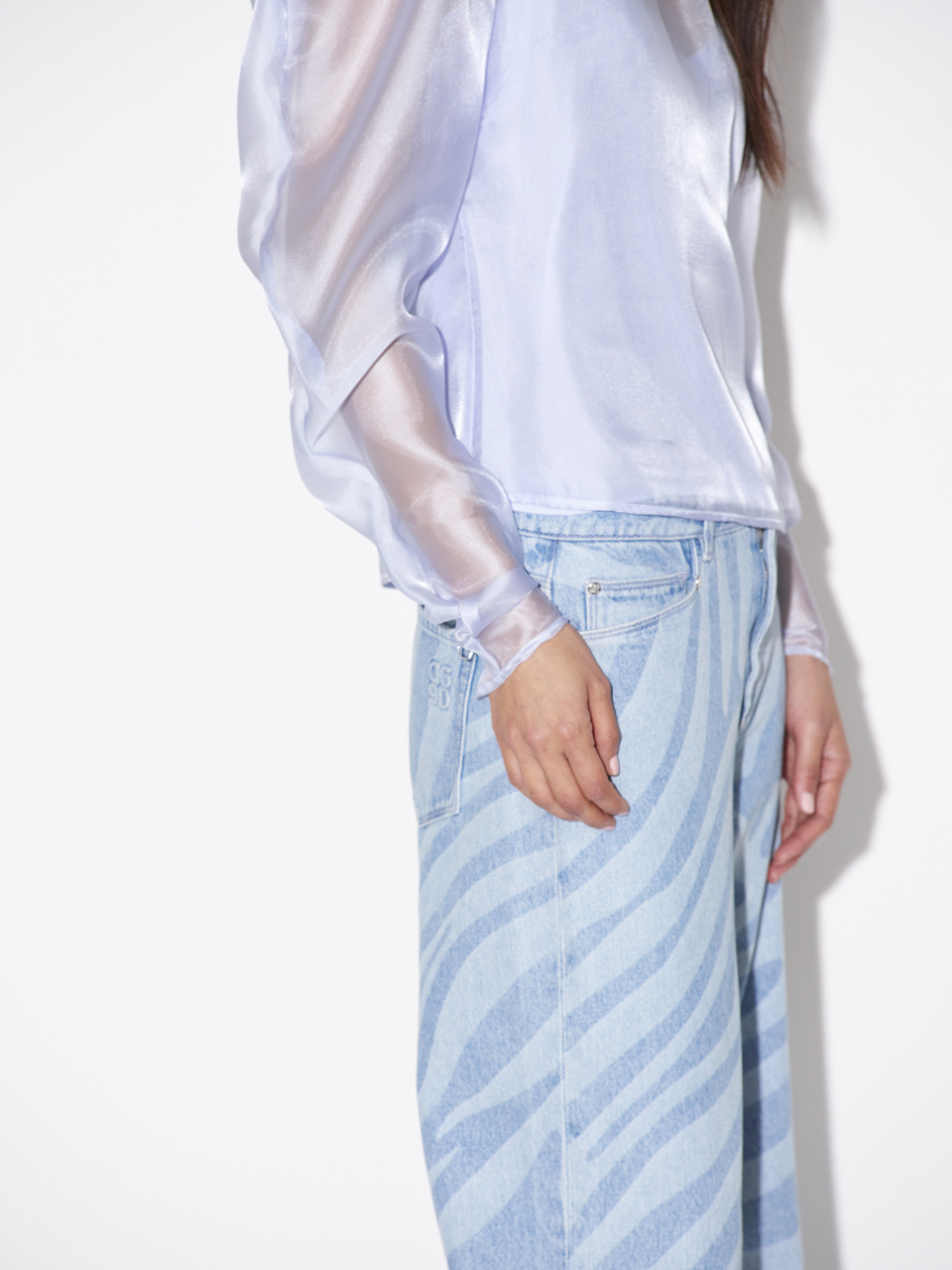 Ocean Puffy Sleeve Top