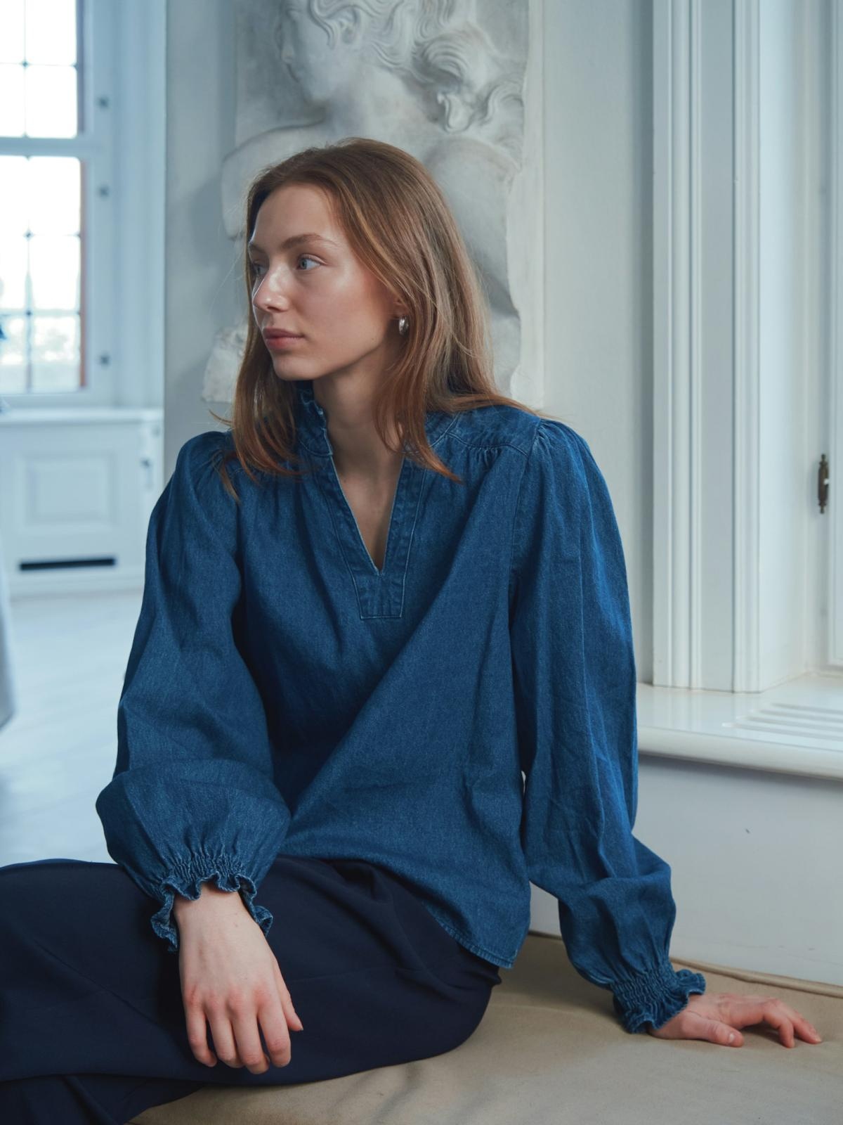 Emmeline Denim Blouse