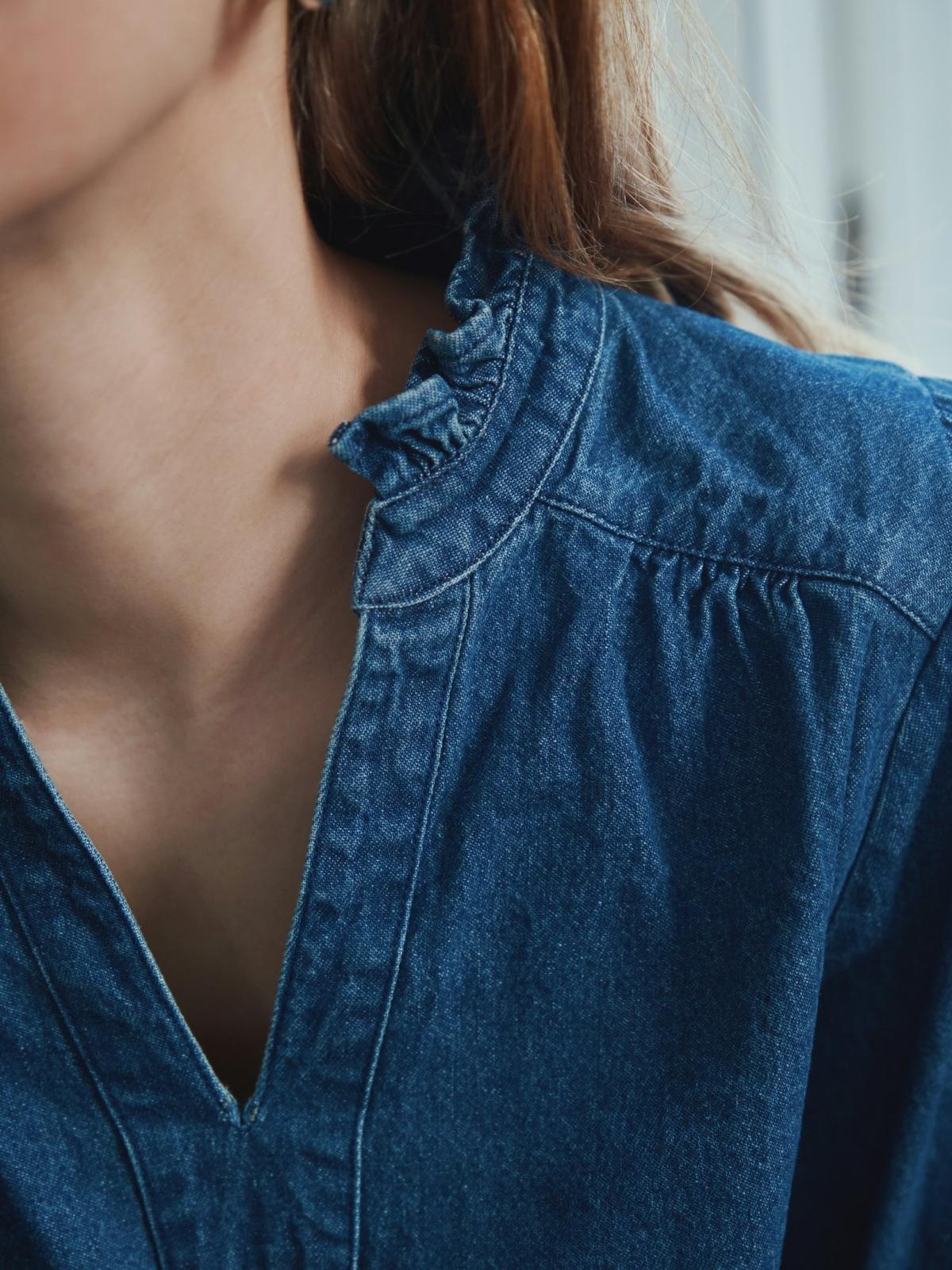 Emmeline Denim Blouse