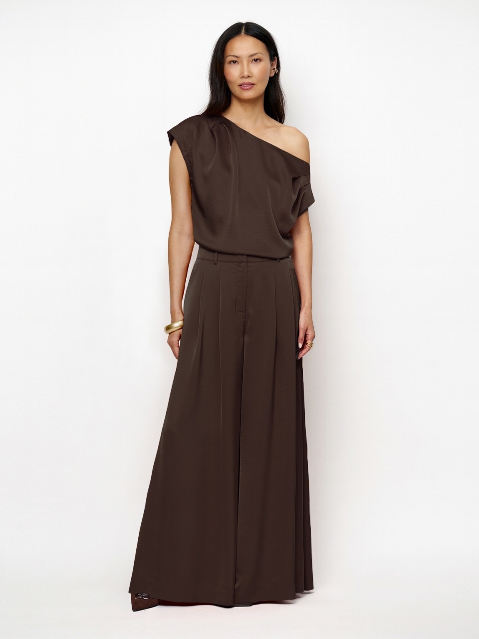 Onique wide leg satin pants