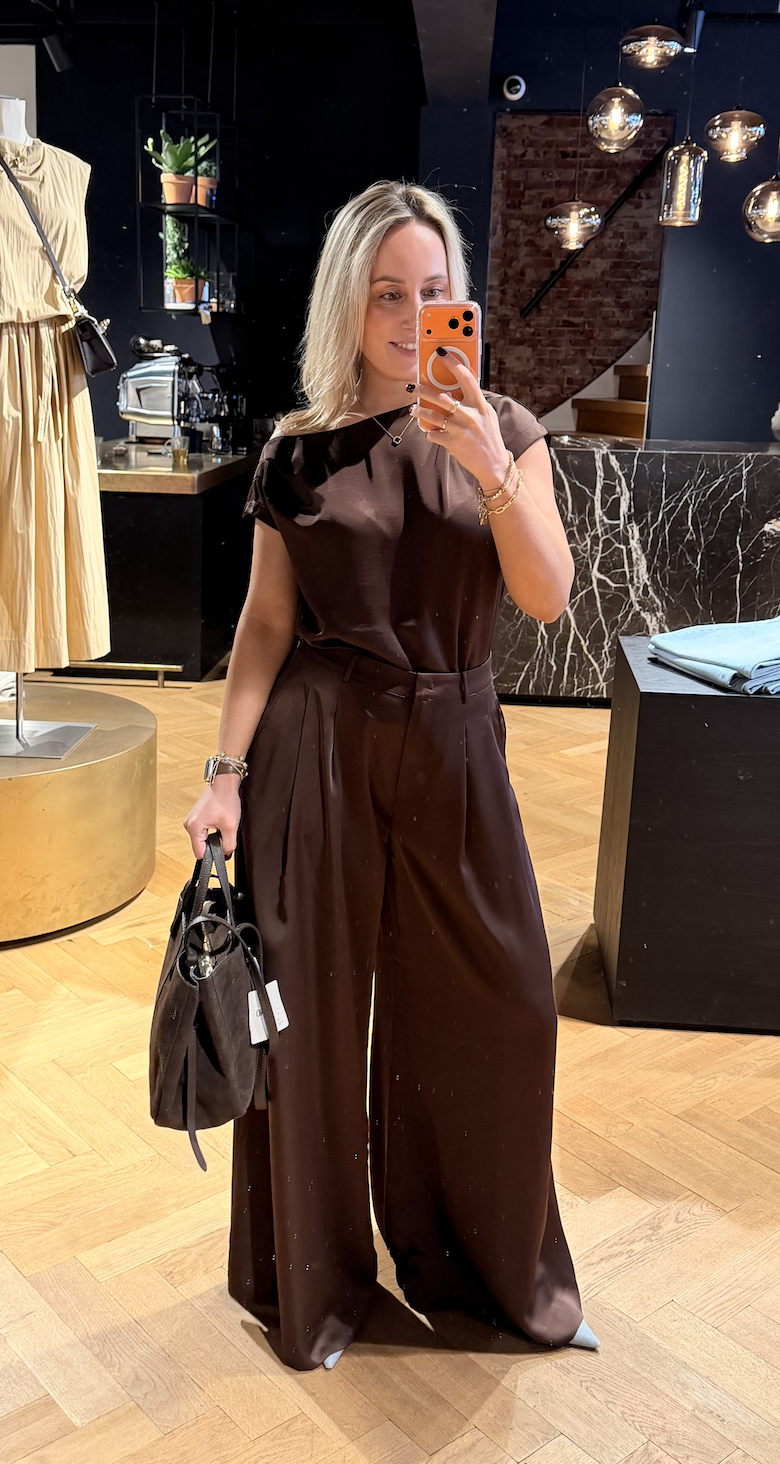 Onique wide leg satin pants