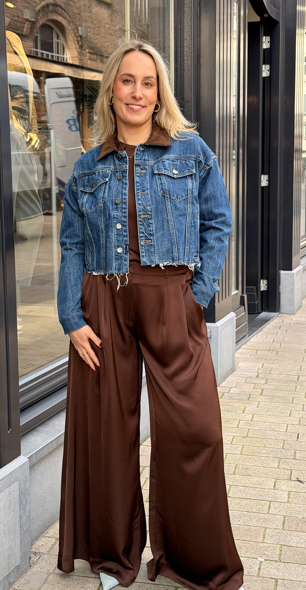 Onique wide leg satin pants