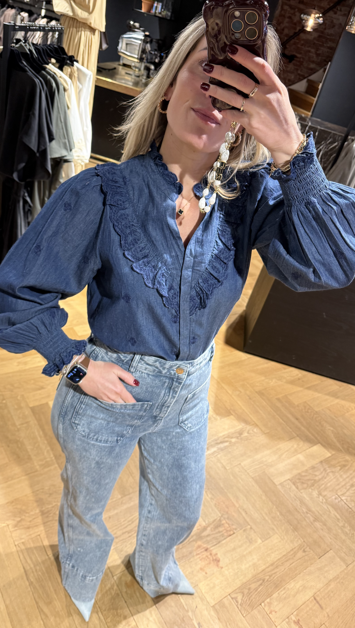 Degas Denim Blouse