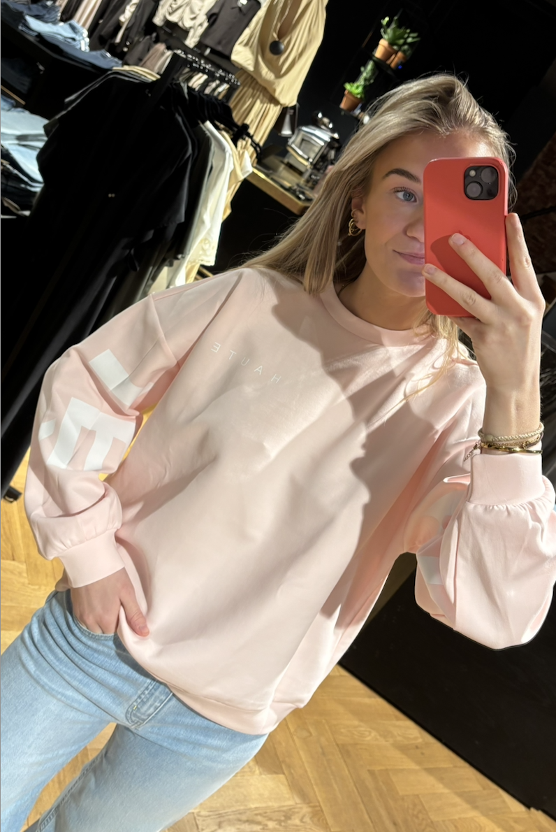 Haute L' Amitié Maxi Split Logo Sweat