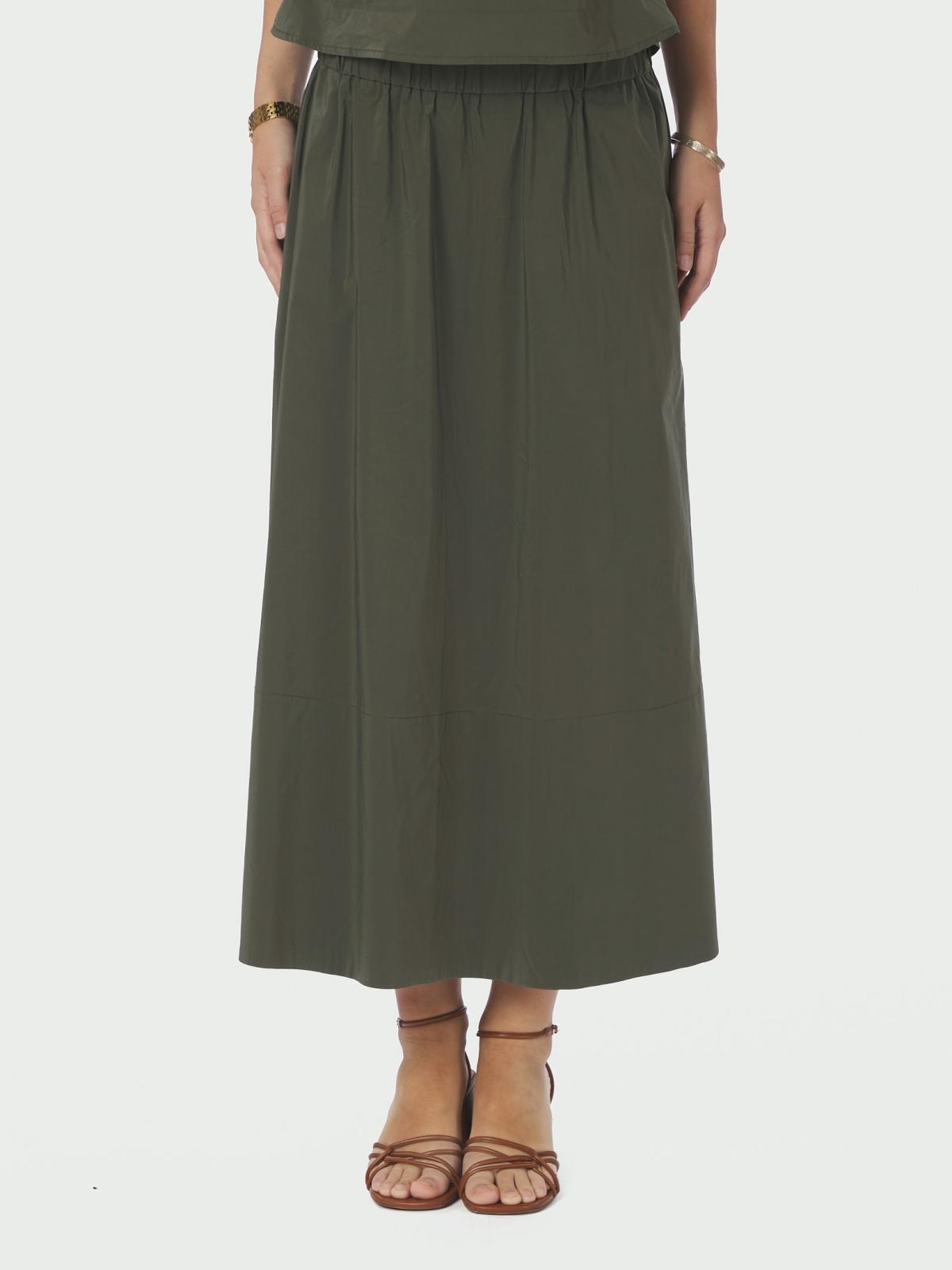Neo Noir Yara Long Poplin Skirt
