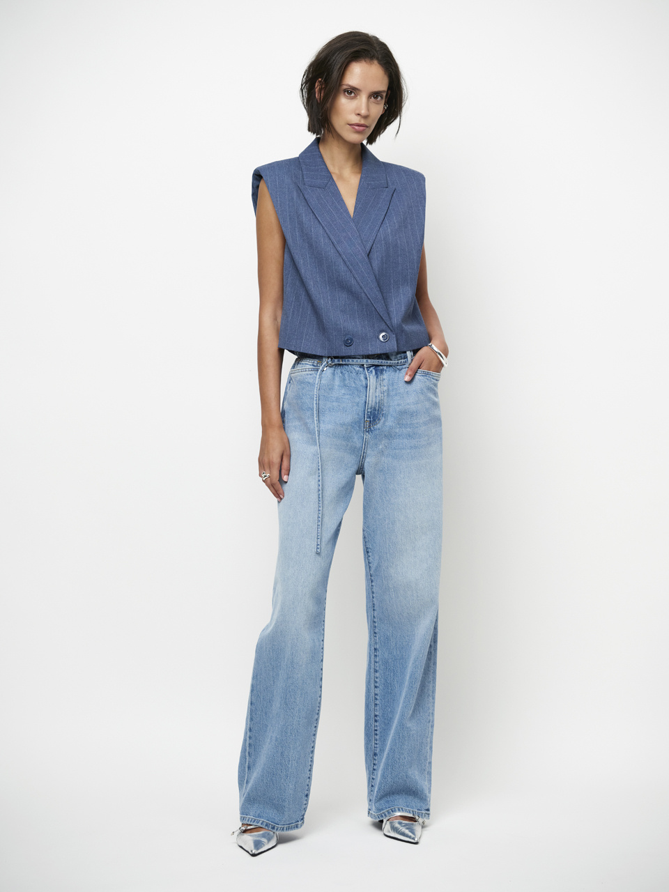 Jarod pinstripe gilet