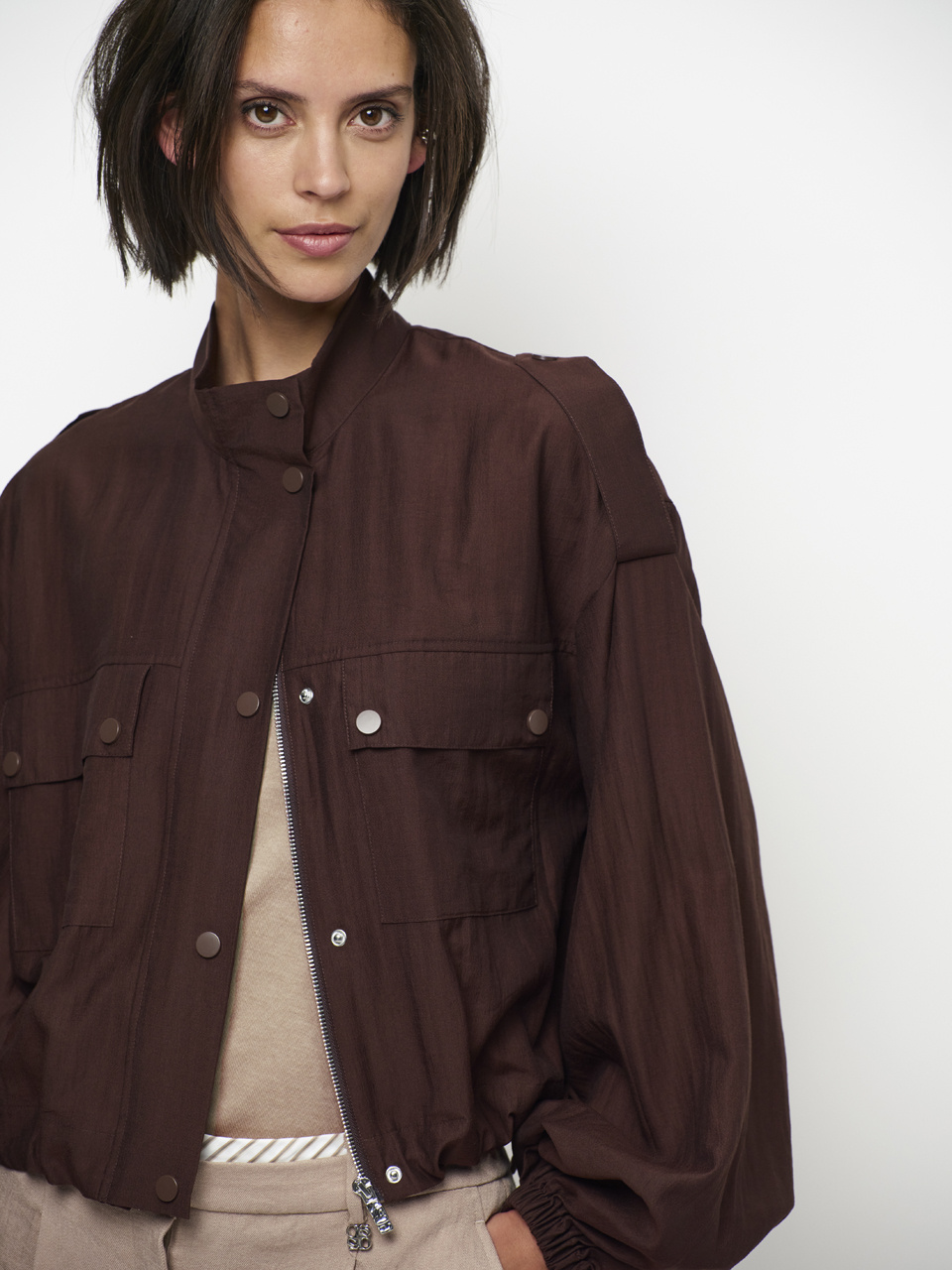 Mindy sheer cropped jacket