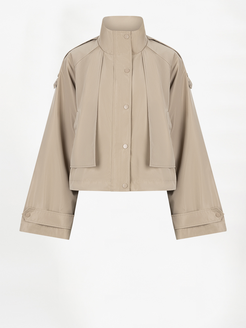 Duane cape cropped trenchcoat