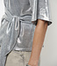 Uxia metallic twist detail top