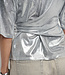 Uxia metallic twist detail top