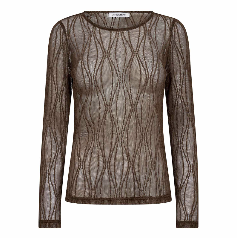 Co'couture Marcy Mesh O-Blouse