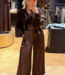 Onique wide leg satin pants
