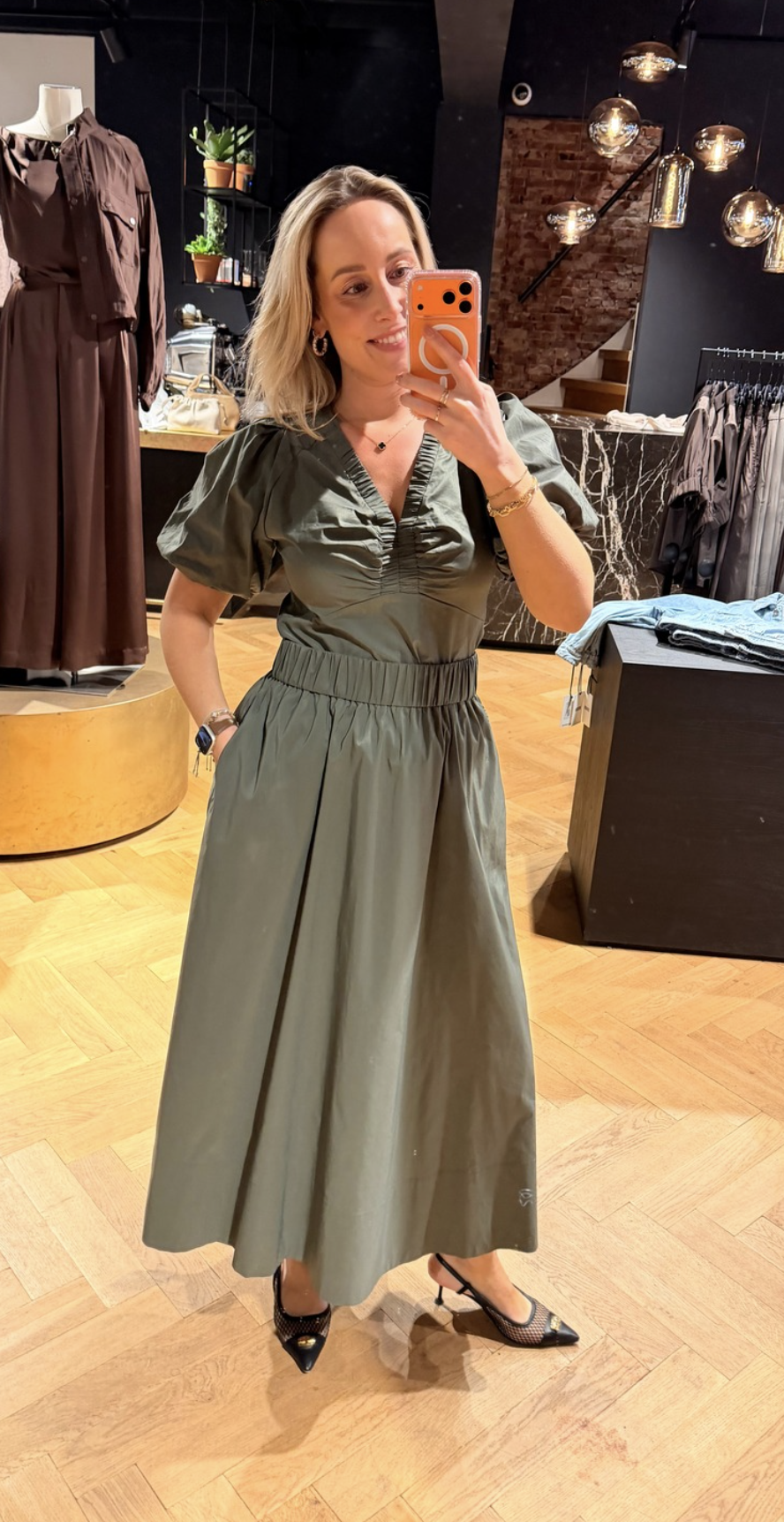 Yara Long Poplin Skirt