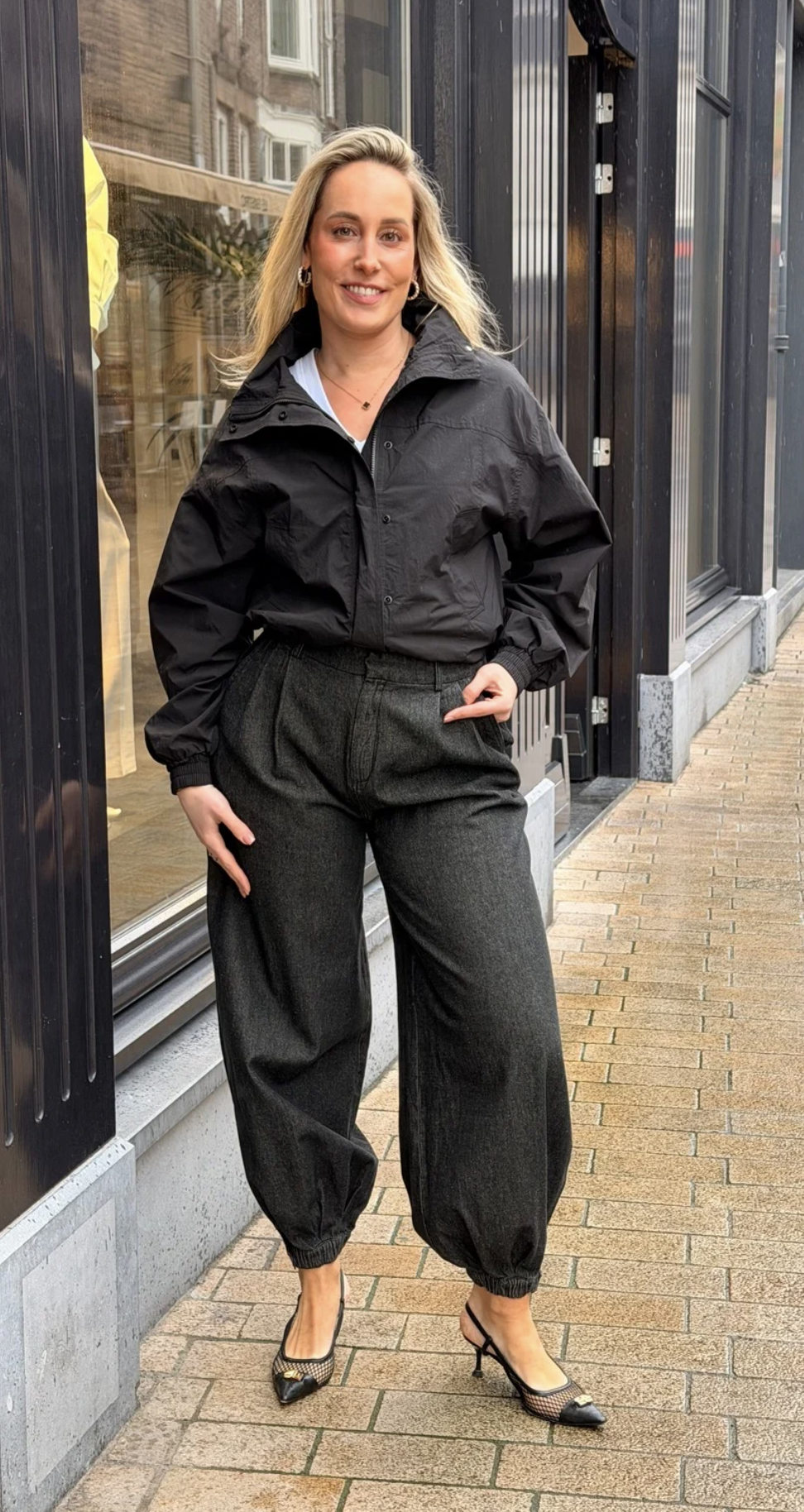 Fayla Denim Balloon Pants