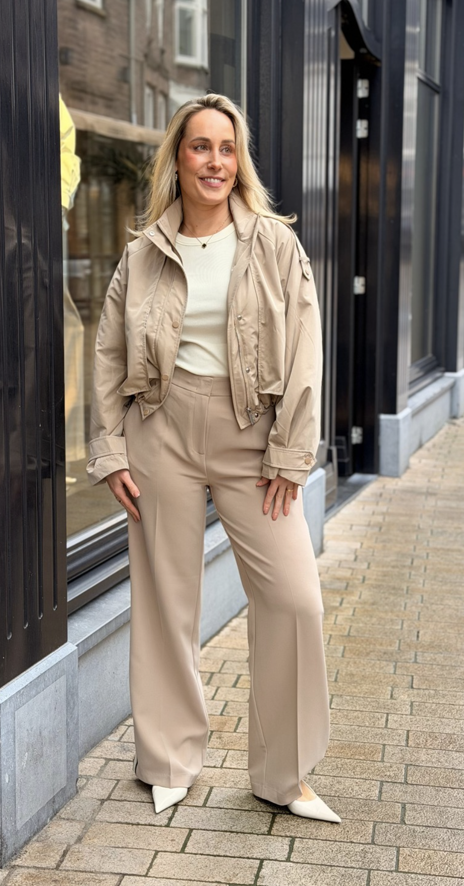 Hush logo stripe smart pants