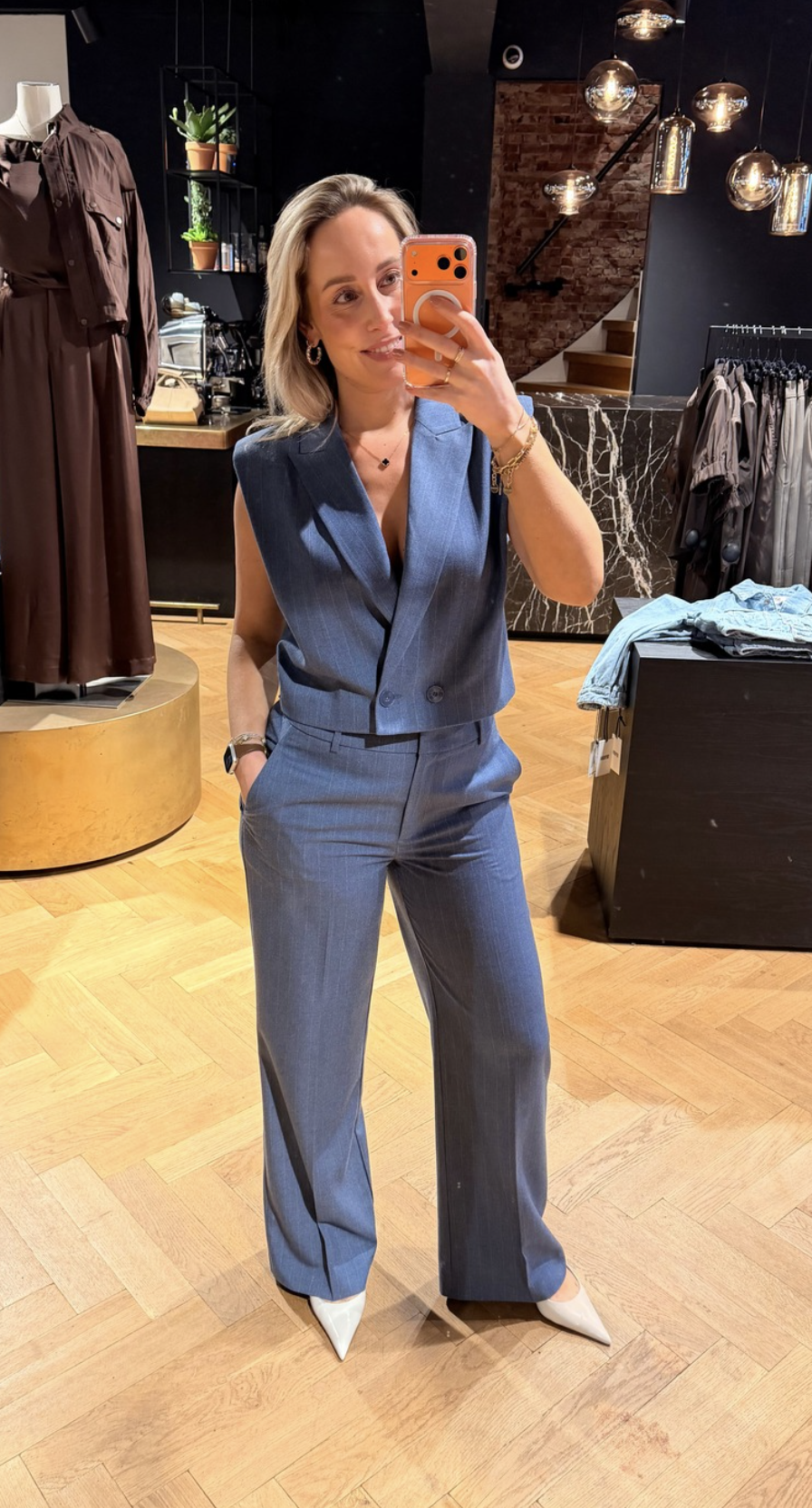 Alain pinstripe smart pants