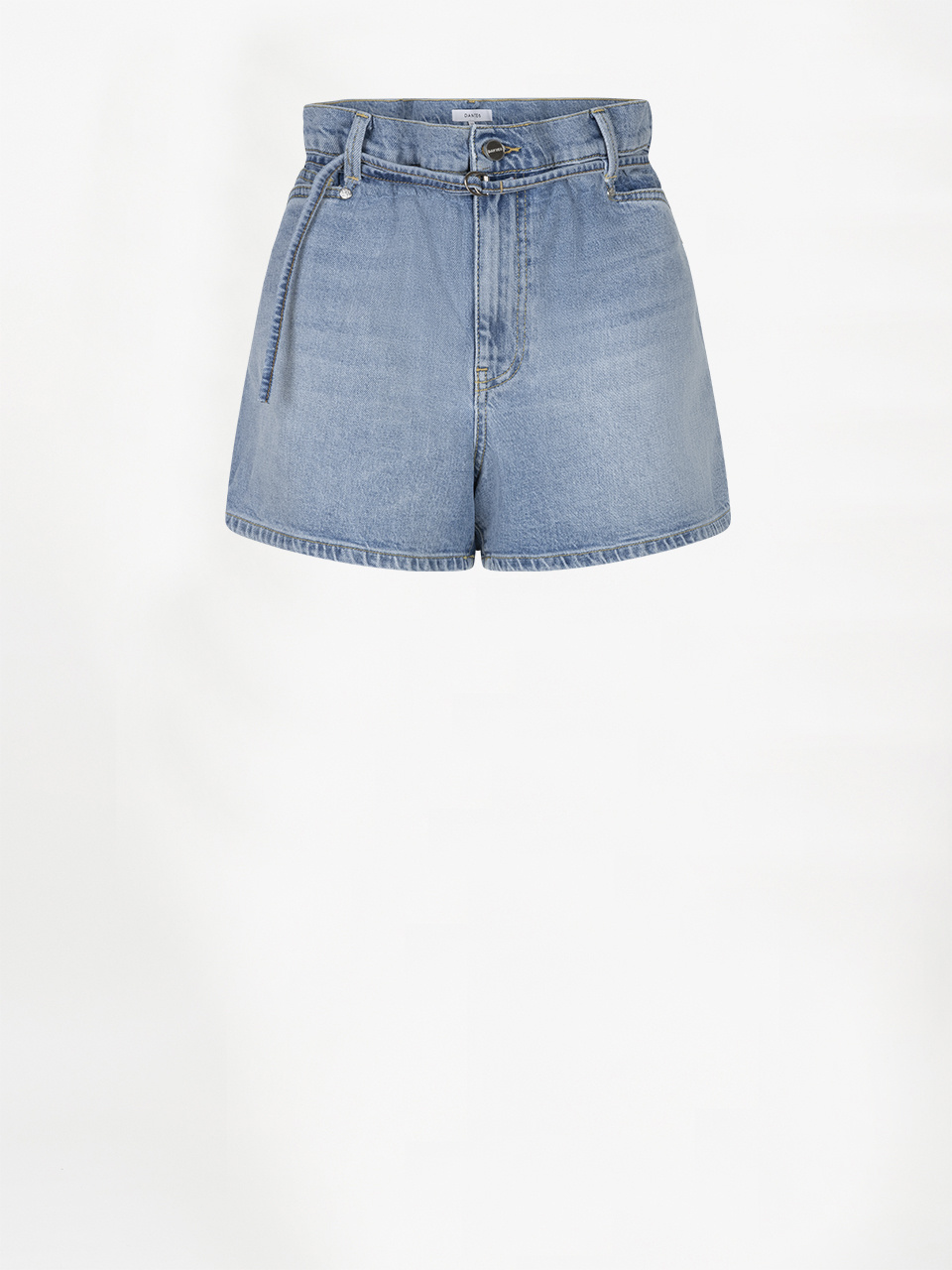 Drift belted denim shorts