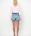 Drift belted denim shorts