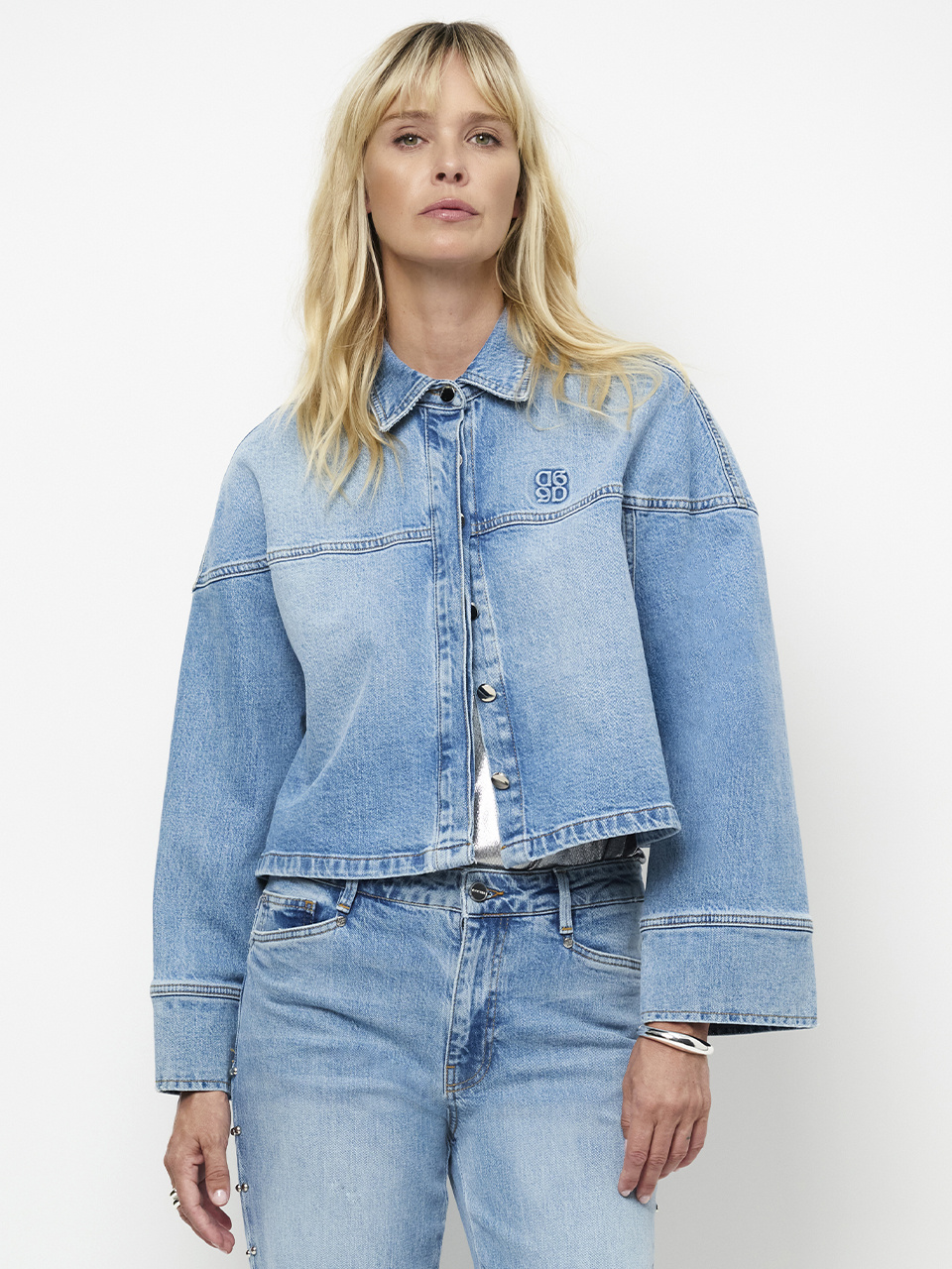 Dante 6 Talisa denim cape shirt