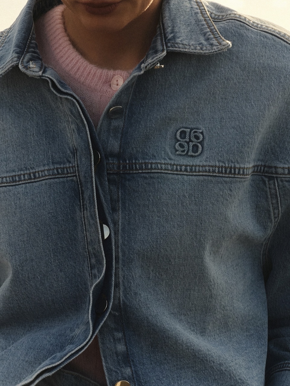 Talisa denim cape shirt