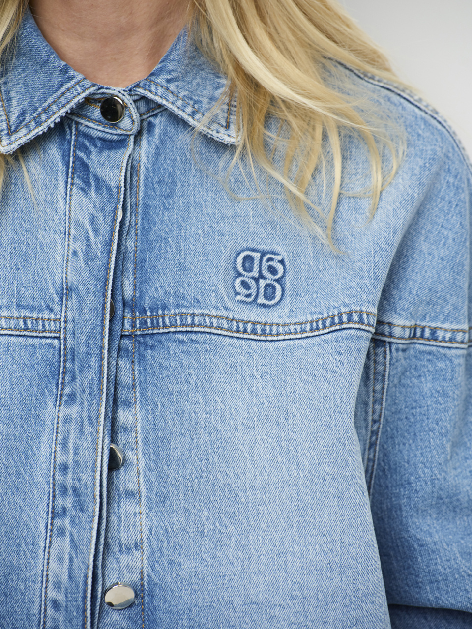 Talisa denim cape shirt