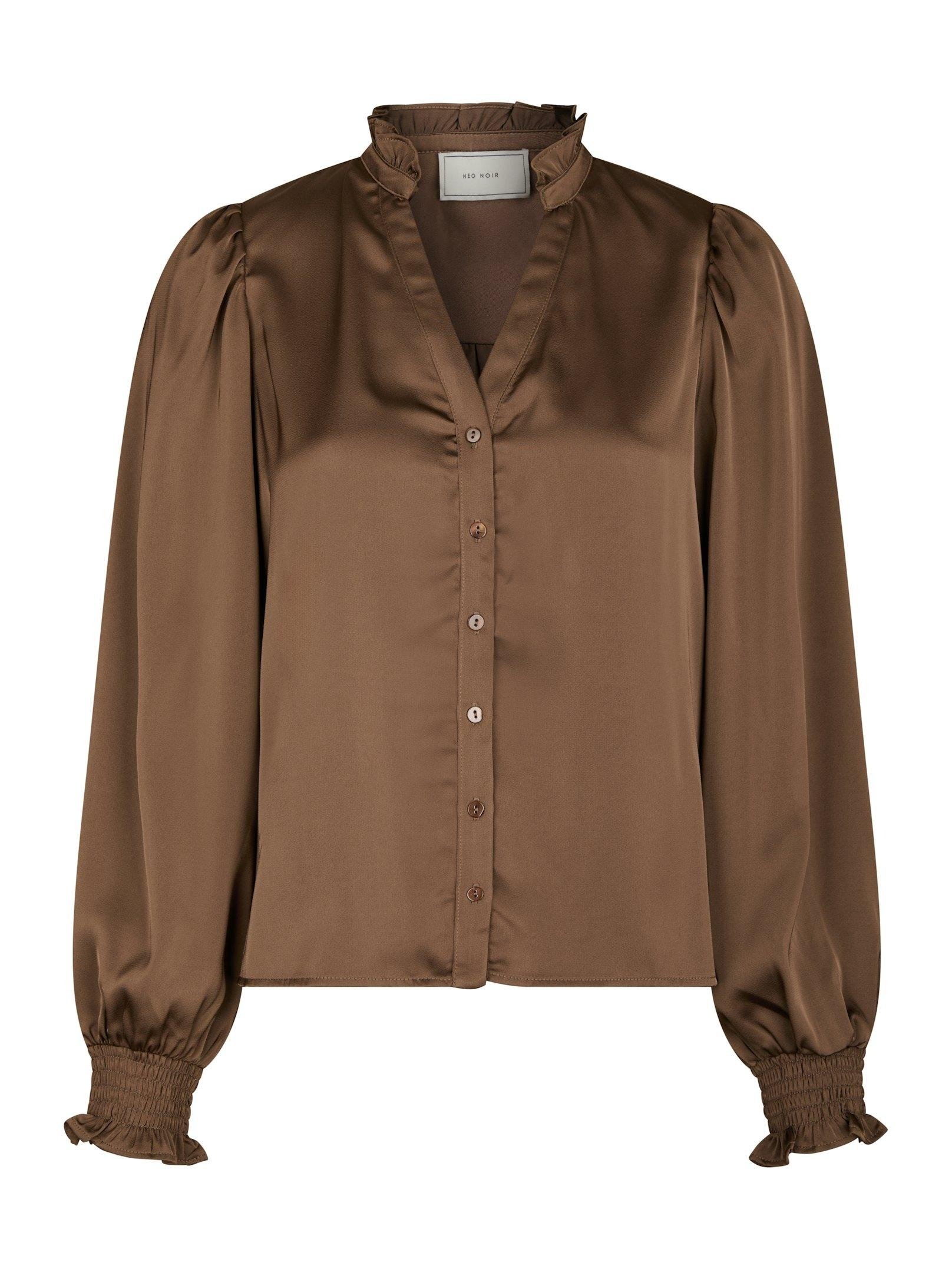Delsie Drapy Sateen Blouse